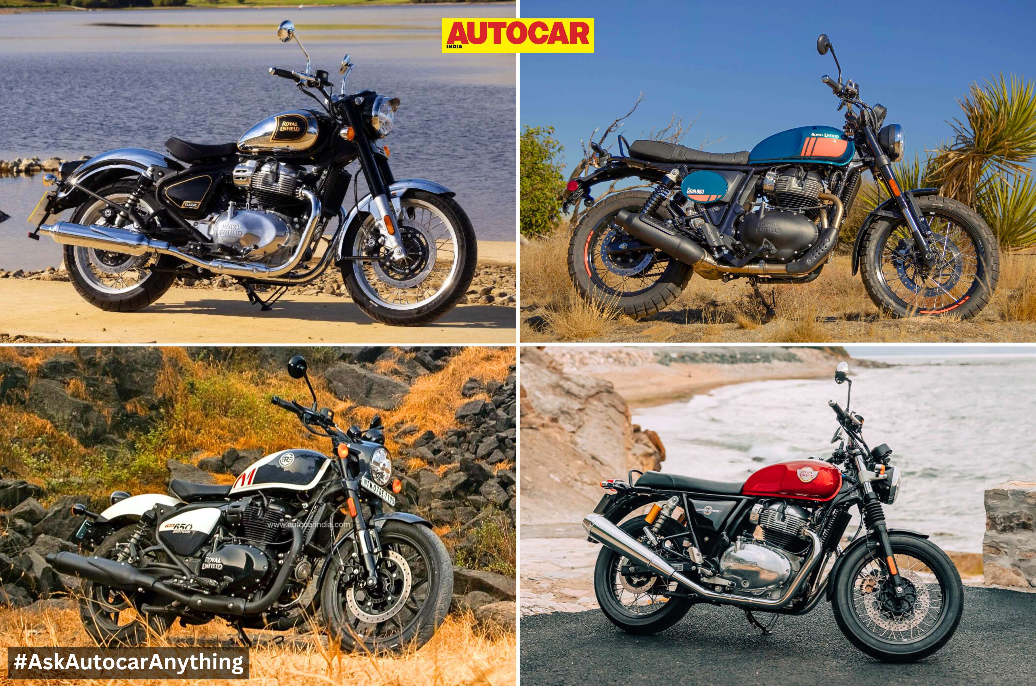 Royal Enfield 650 twins comparison