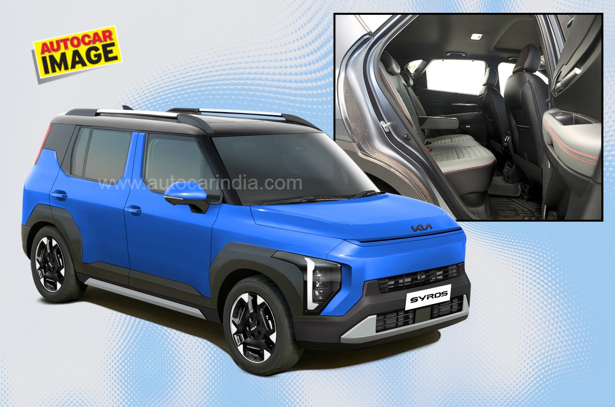 Kia Syros render with Sonet rear seats