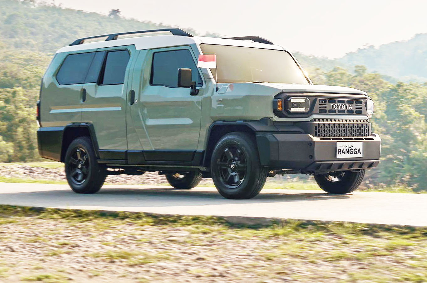 Hilux SUV concept is based on Hilux Rangga pickup. 