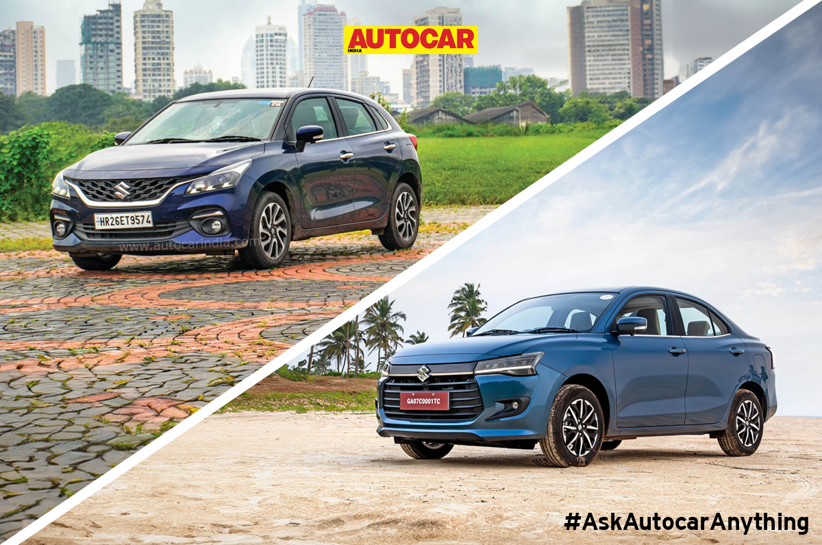 Maruti Dzire vs Baleno Maruti Dzire vs Baleno