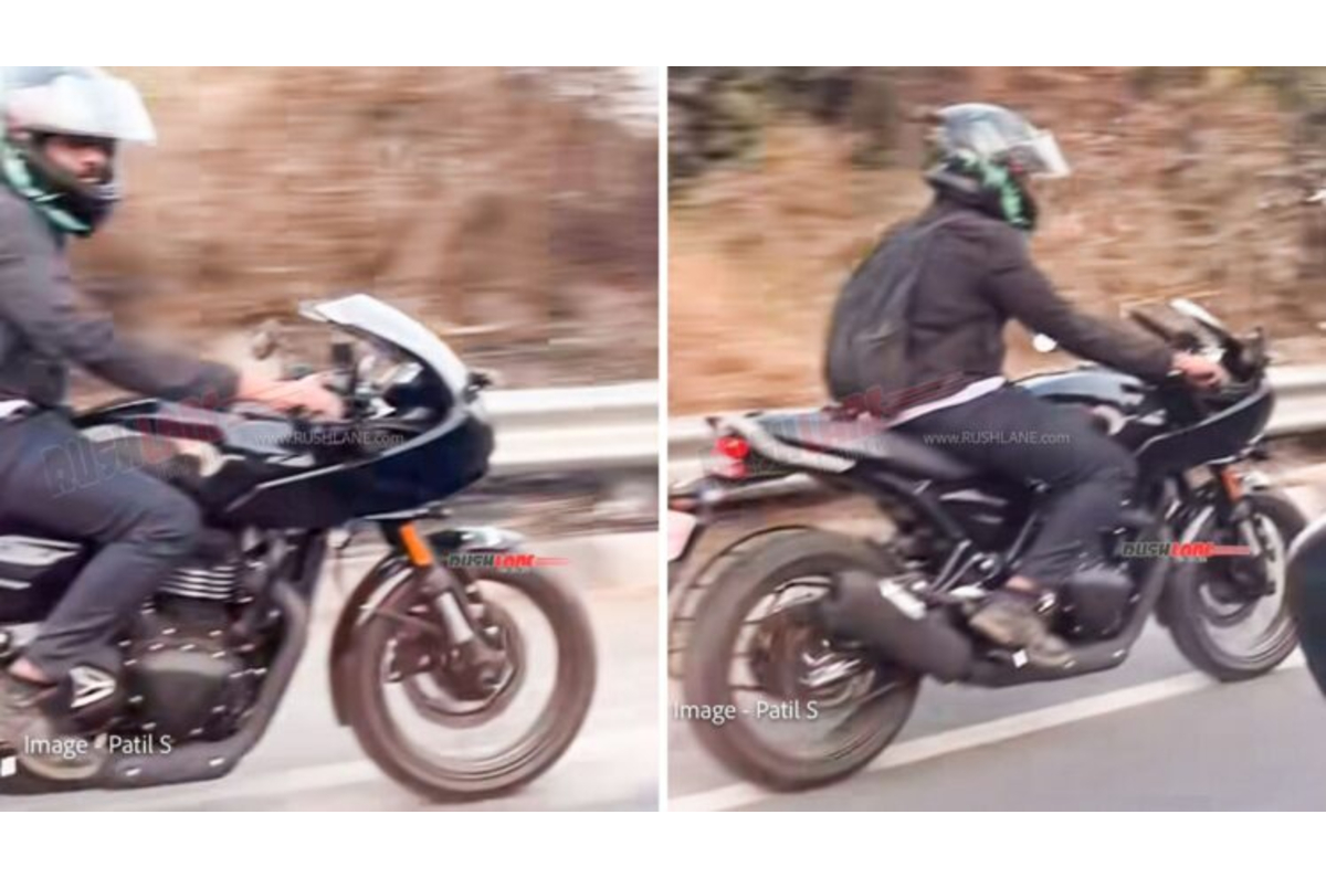 Triumph Thruxton 400 spy shots, launch, design 