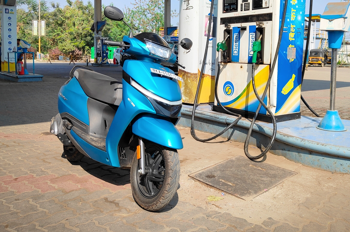 TVS Jupiter 110 mileage, fuel efficiency test