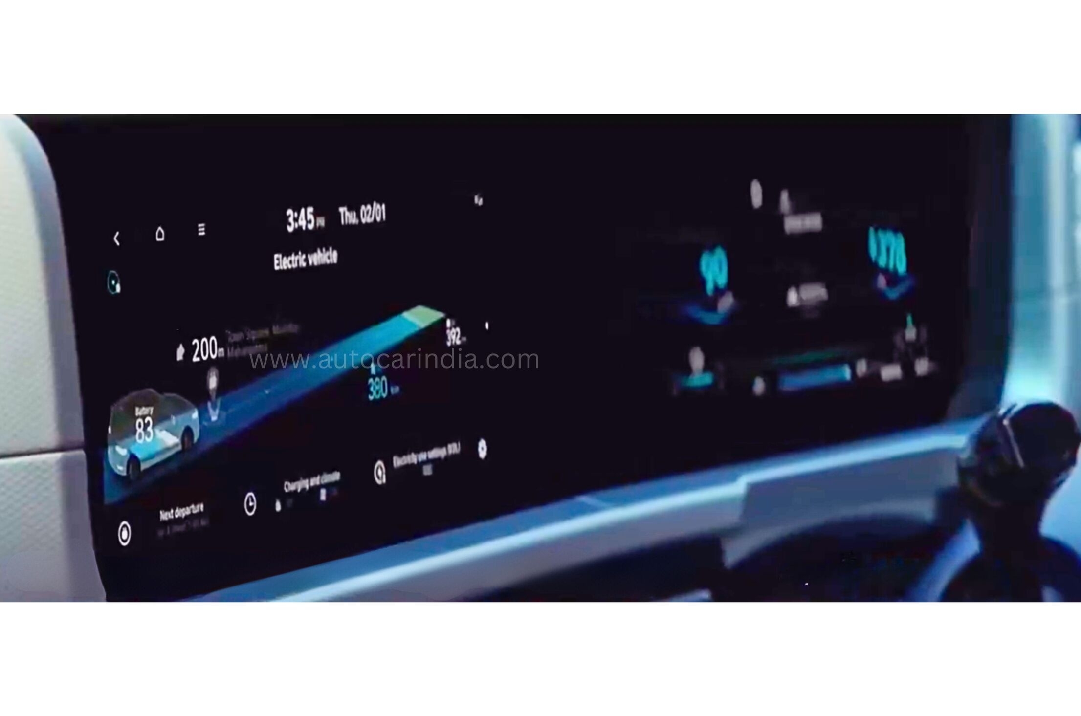 Hyundai Creta electric interior Hyundai Creta electric interior