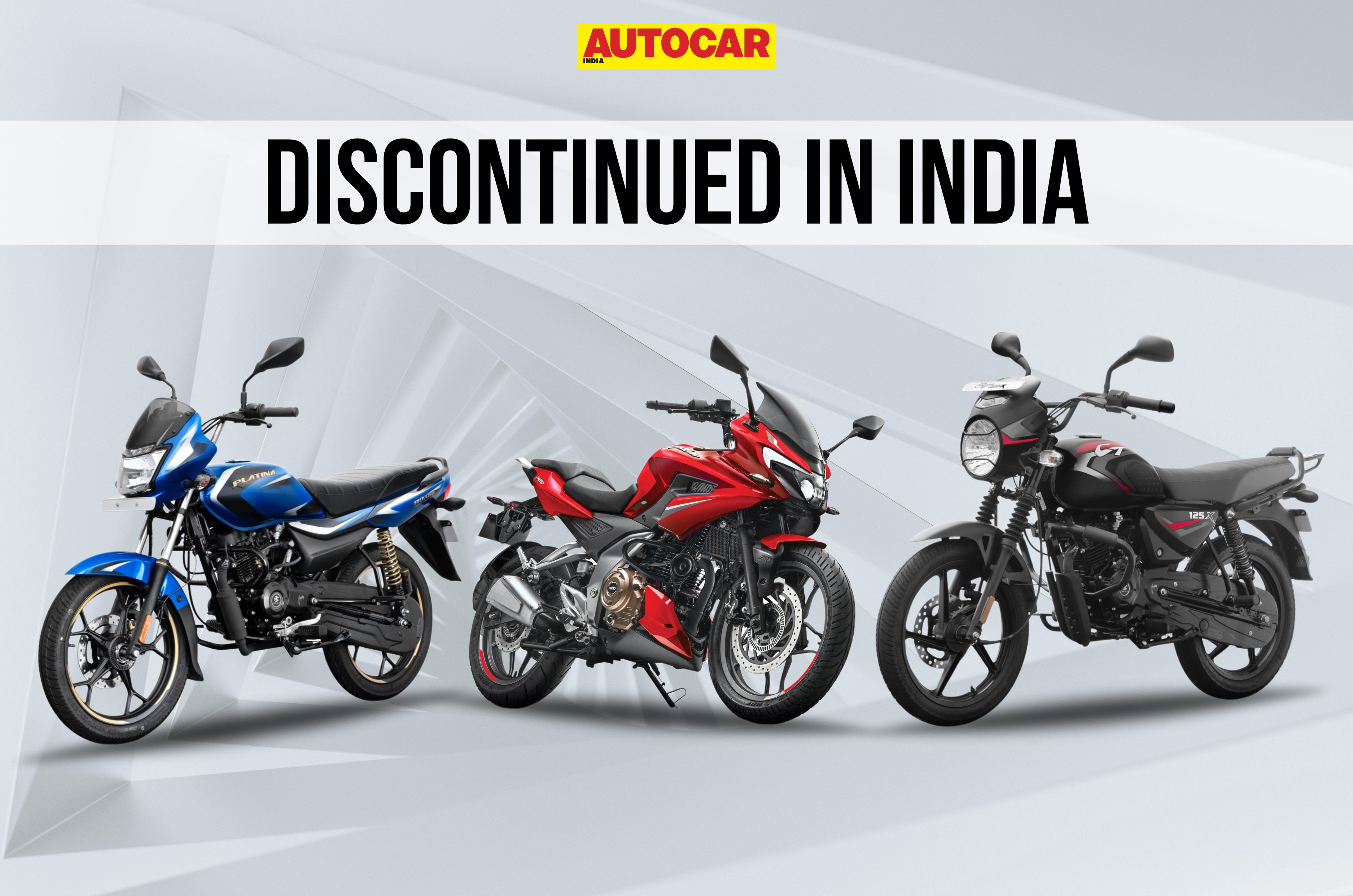 Bajaj Pulsar F250, CT125X, Platina 110 ABS discontinued