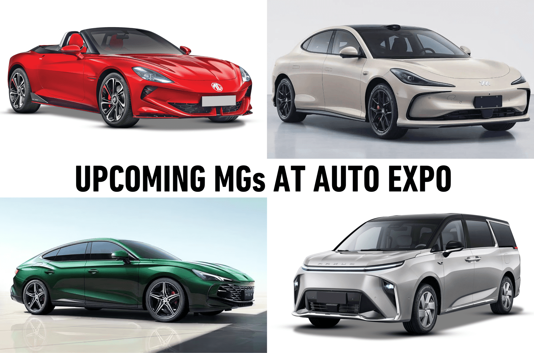 MG to showcase four new cars at the Auto Expo 2025