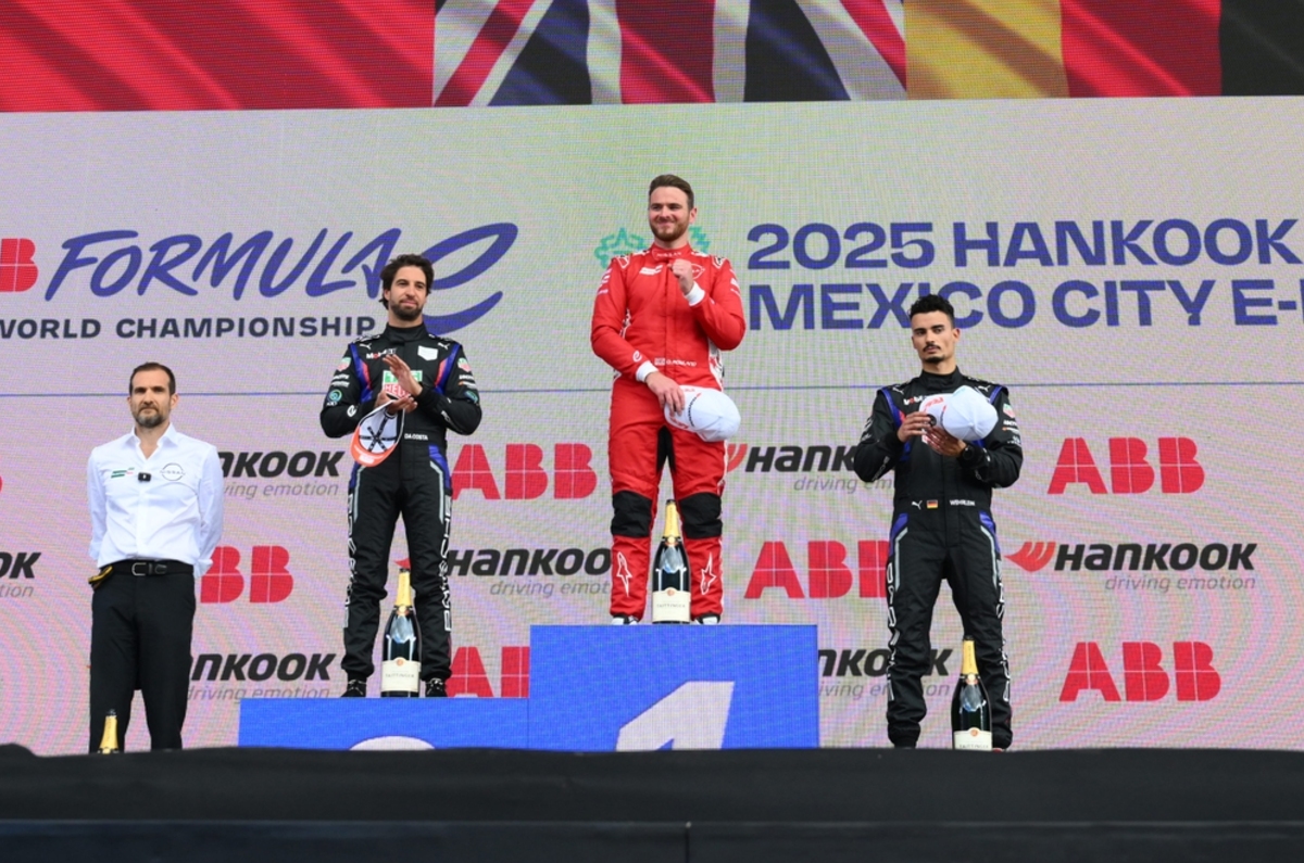 2025 Formula E Mexico City E-Prix podium
