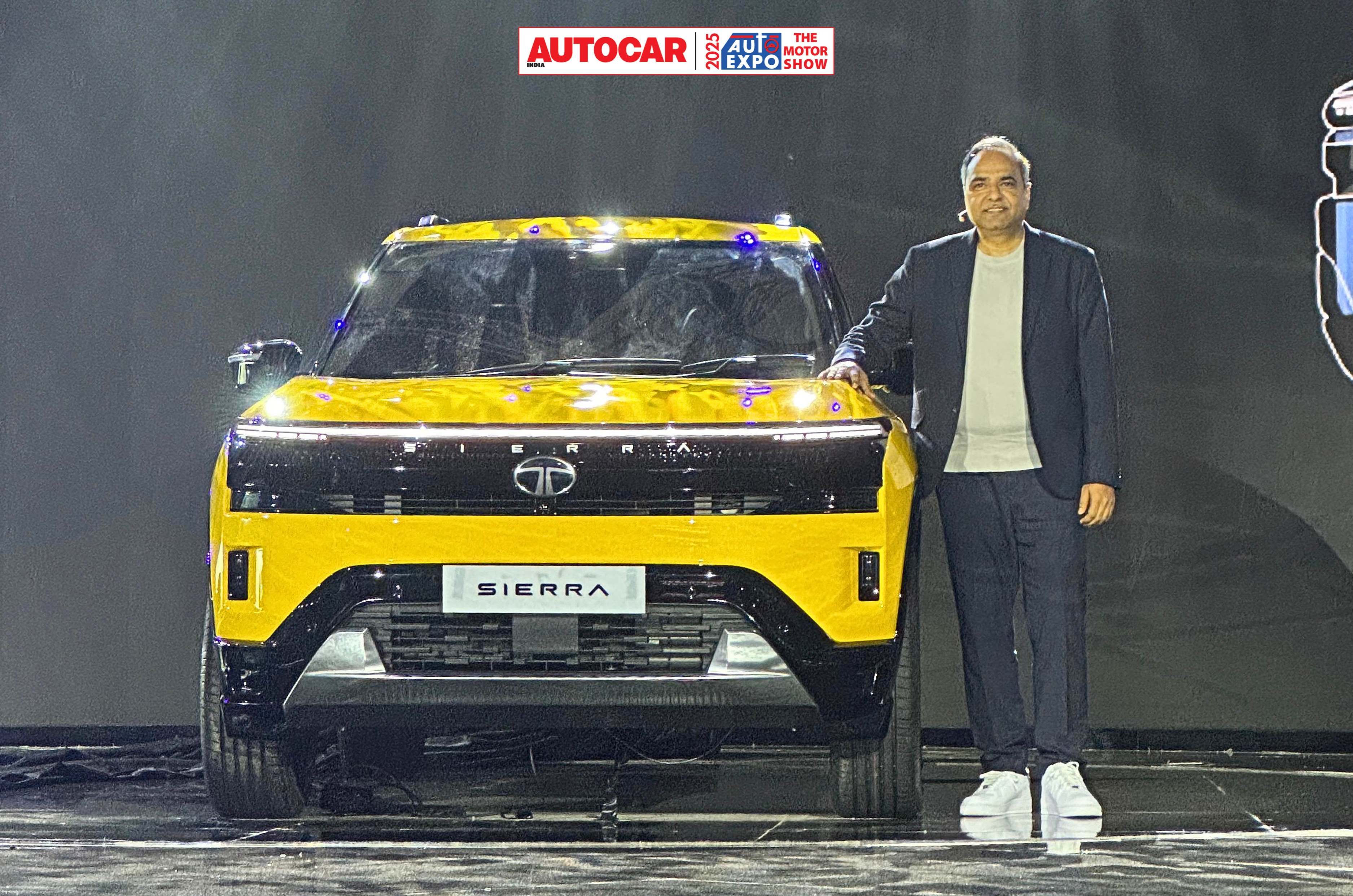 Tata Sierra petrol and diesel at Auto Expo 2025