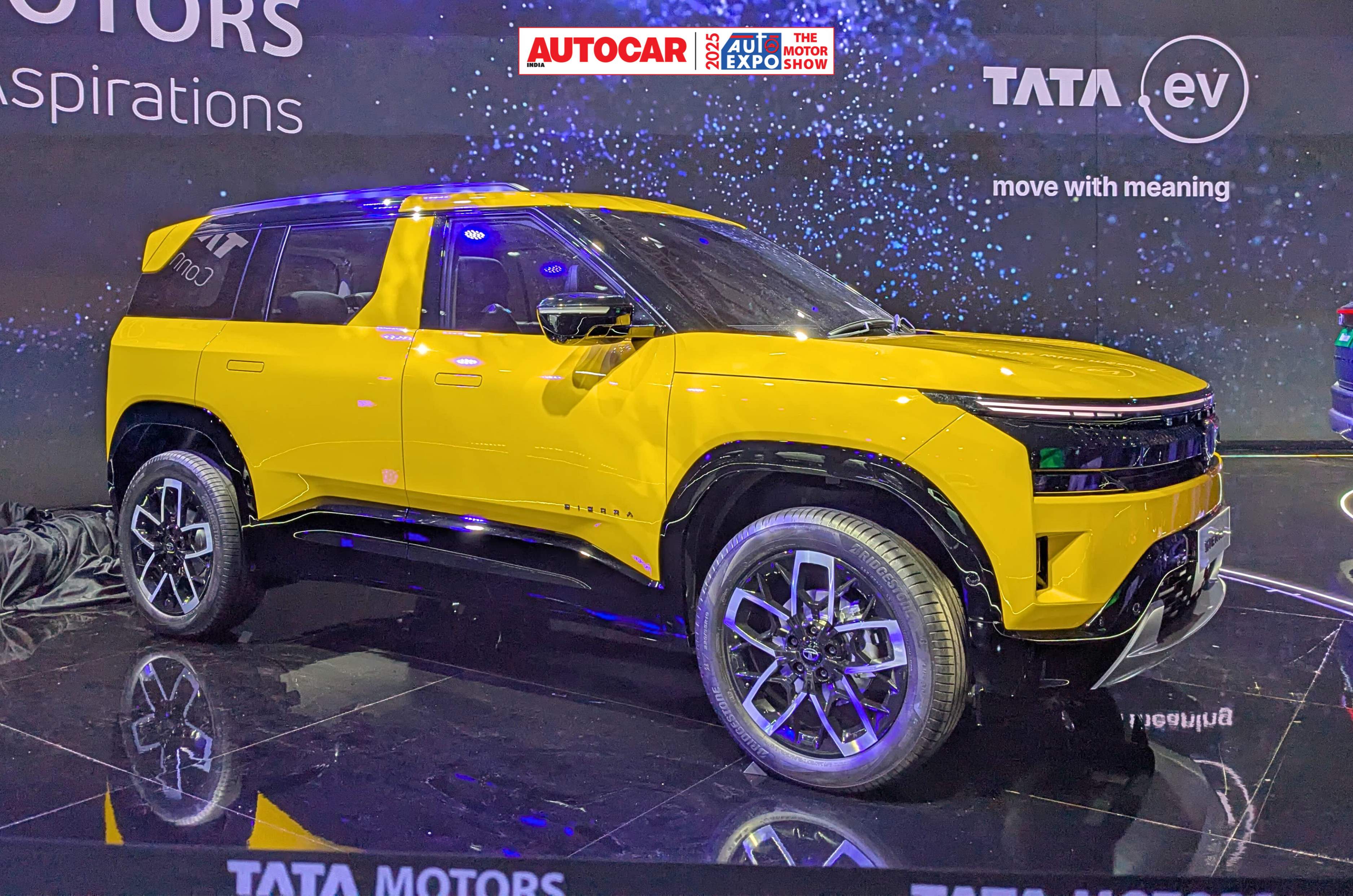 Tata Sierra price reveal in 2025 after Auto Expo debut in petrol and 