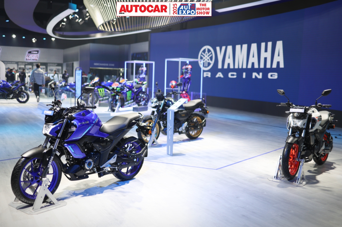 Yamaha FZ-S Hybrid debuts at Auto Expo 2025, design, colours