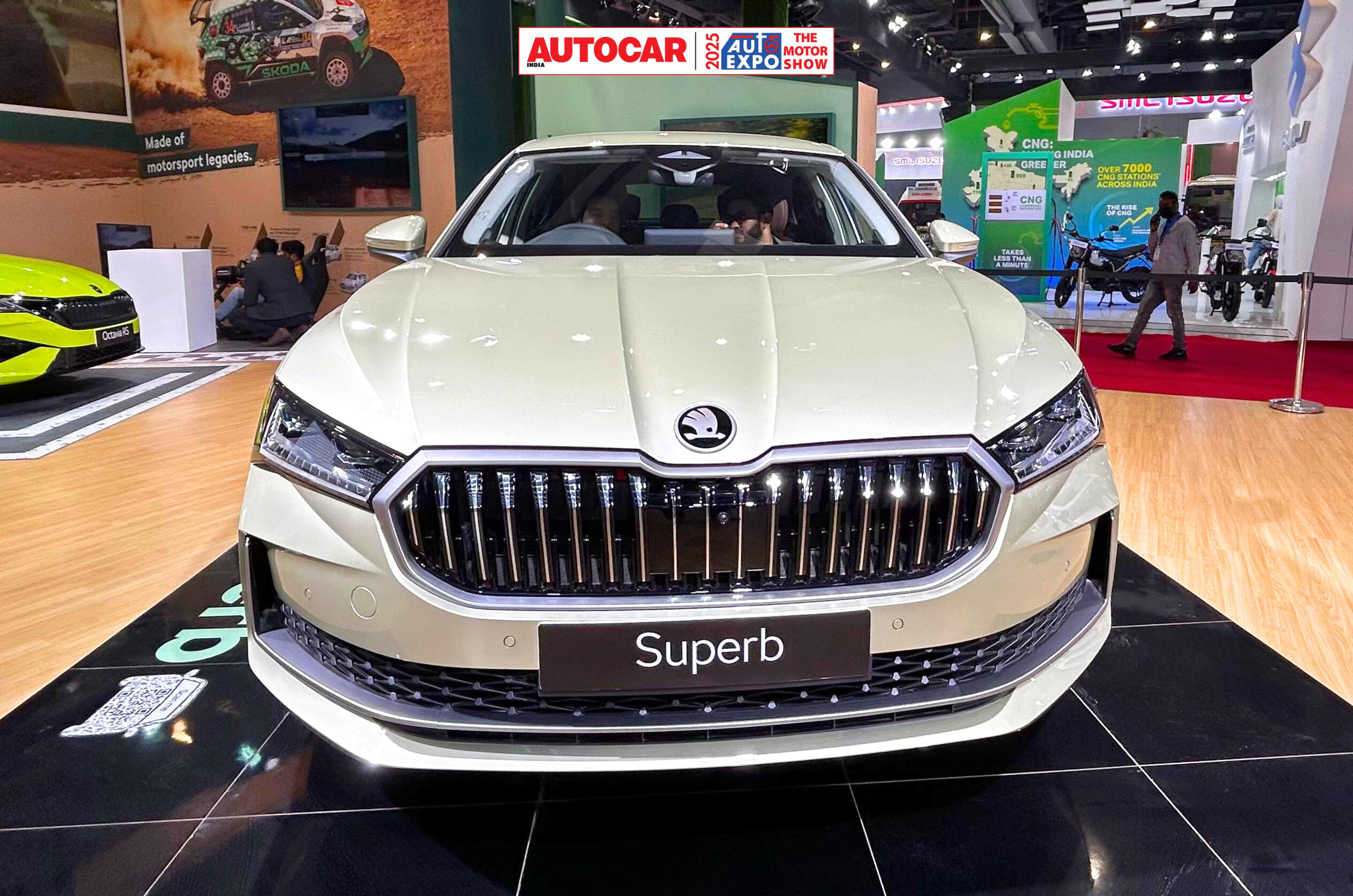 New Skoda Superb, Octavia RS showcased at Auto Expo 2025