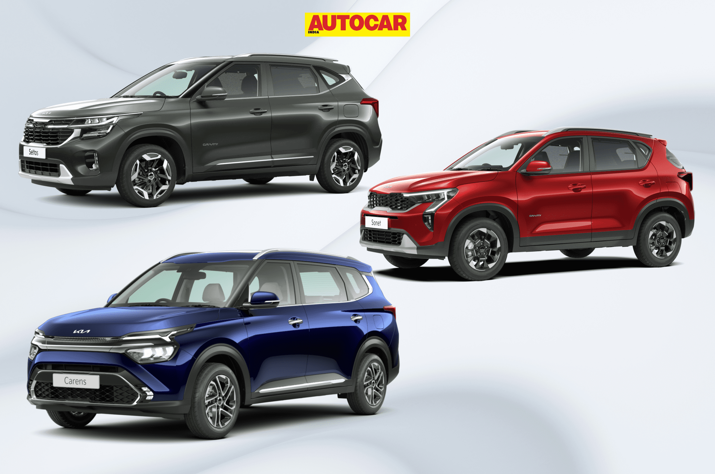 Kia Carens Sonet Seltos price Kia Carens Sonet Seltos price