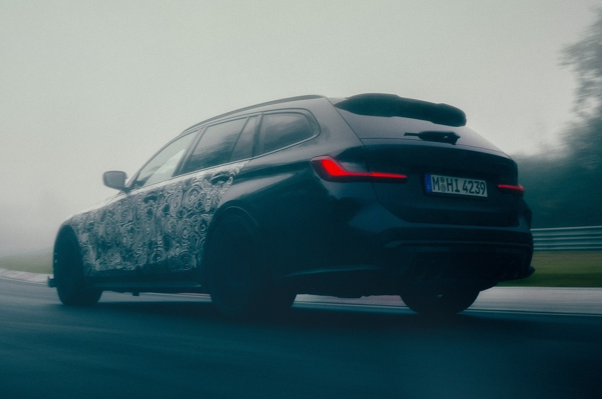 bmw m3 cs touring rear three quarters