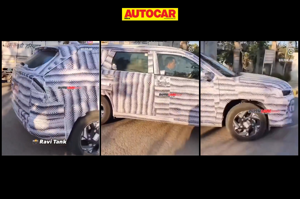 maruti suzuki grand vitara three row SUV test mule spy shot