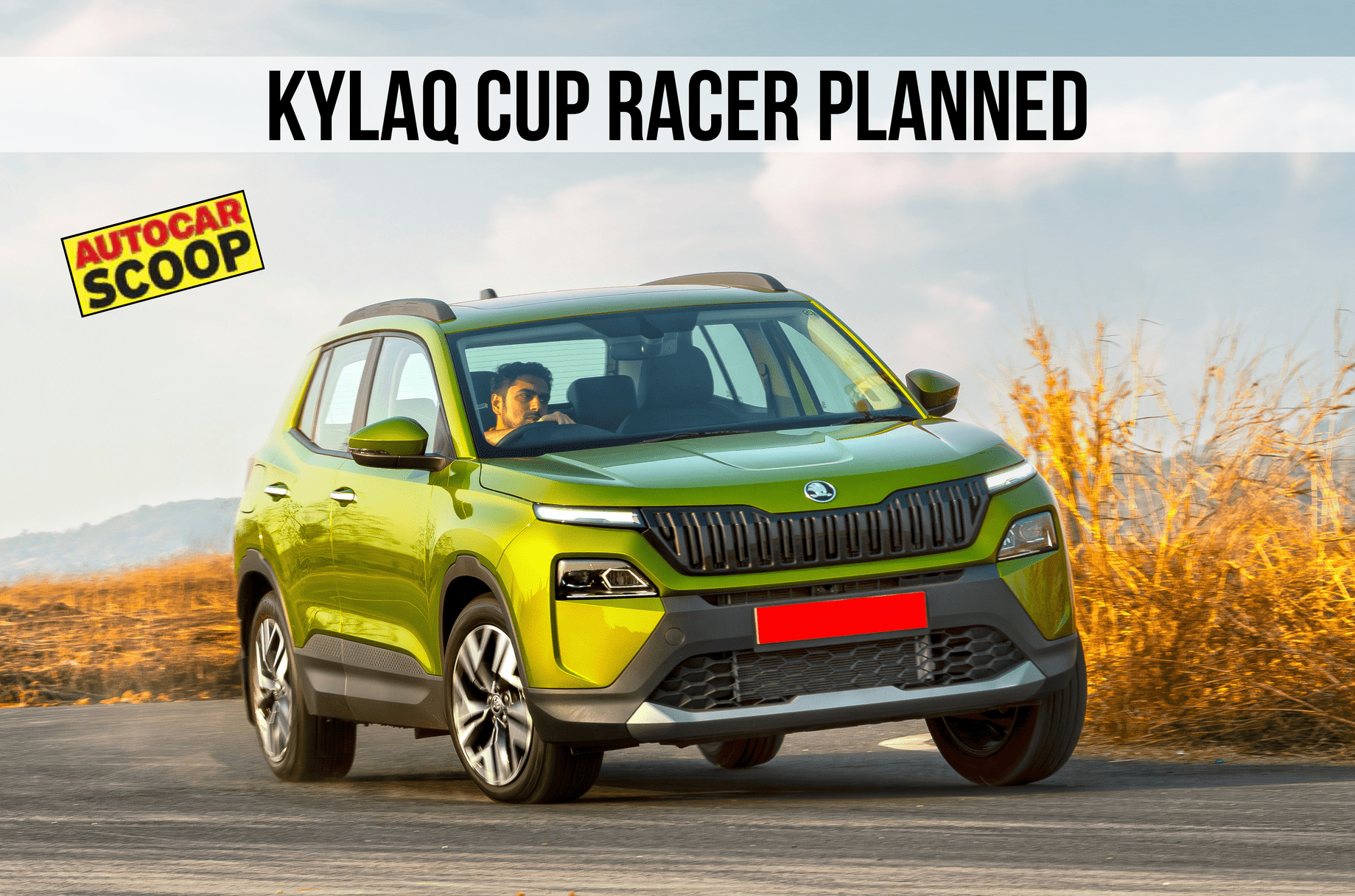 Skoda Kylaq race car under development Skoda Kylaq race car under development