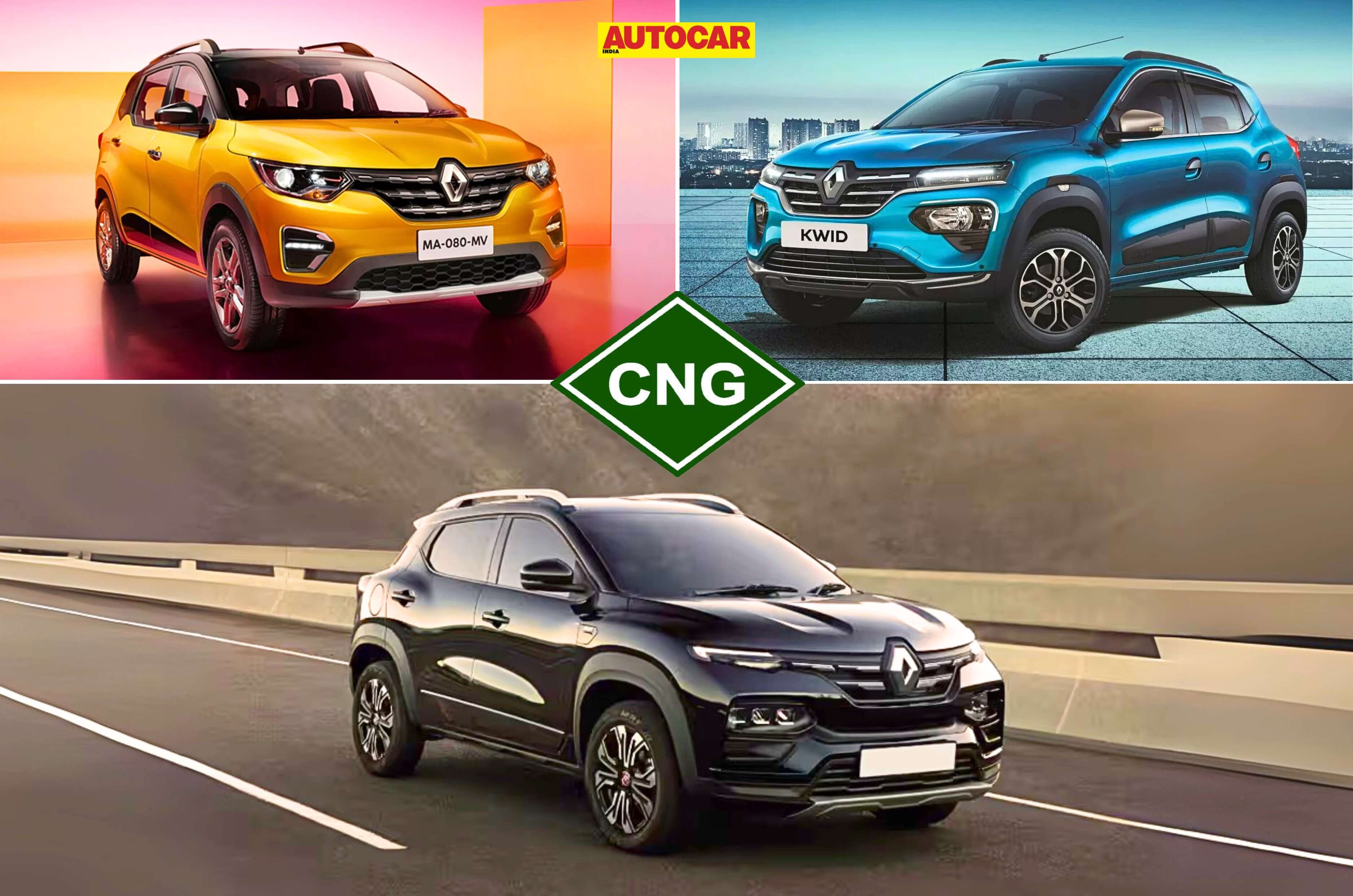 Renualt India cars like Kwid Kiger and Triber now available in CNG