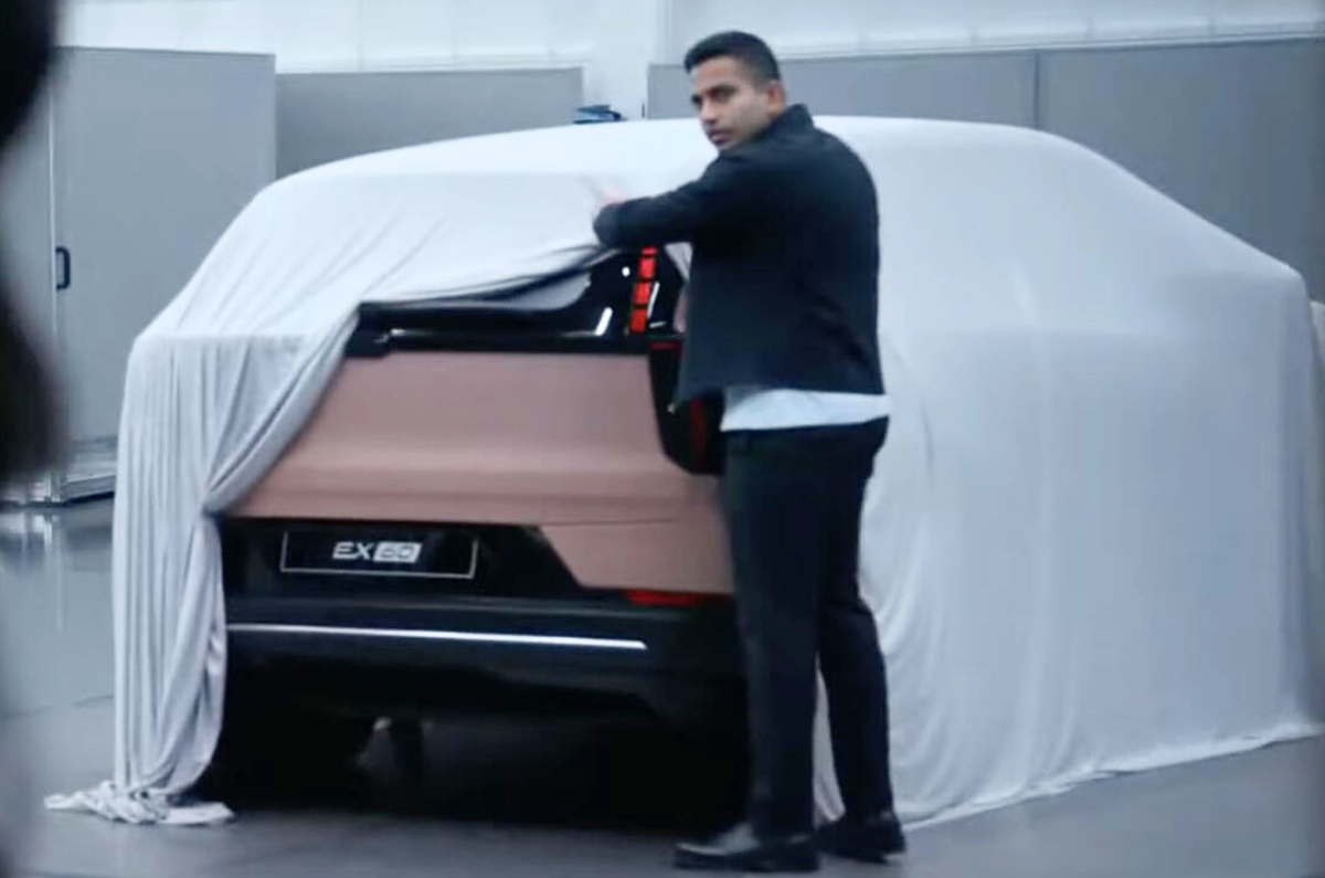 Volvo EX60 seen for first time Volvo EX60 seen for first time before 2026 launch