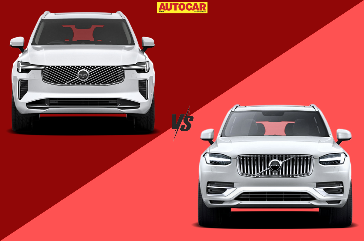 Volvo XC90 facelift vs old price features exterior comparison
