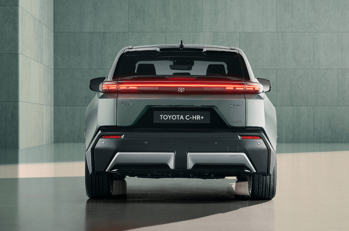 Toyota C-HR+ EV rear profile