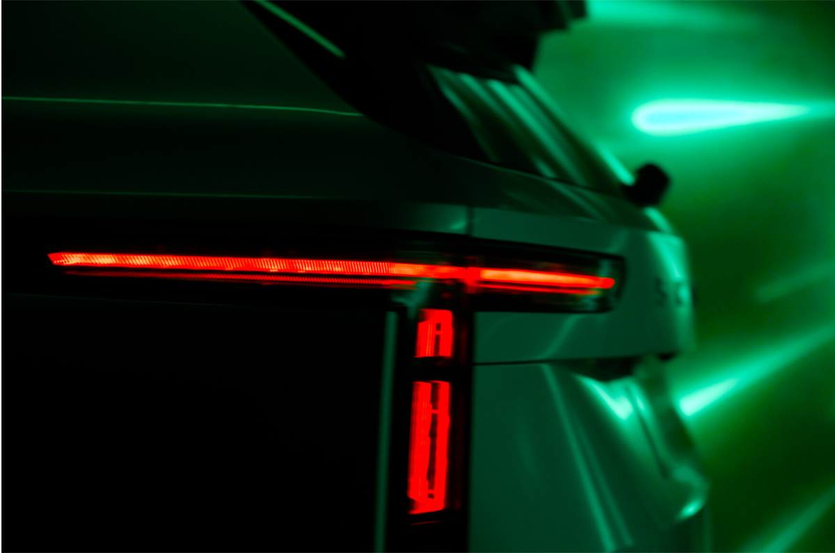 Skoda Vision 7S in production spec T shape tail-lights