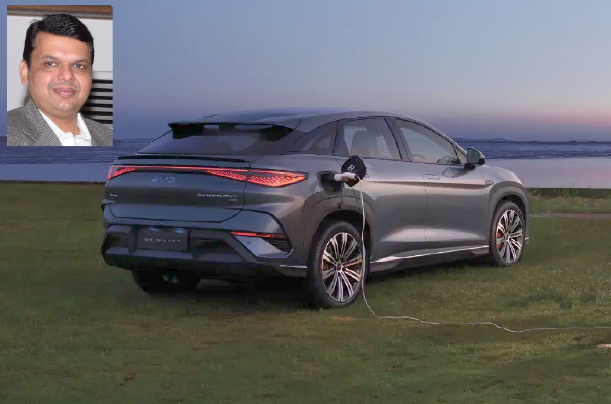 BYD Sea Lion 7, Maharashtra CM Devendra Fadnavis BYD Sea Lion 7, Maharashtra CM Devendra Fadnavis