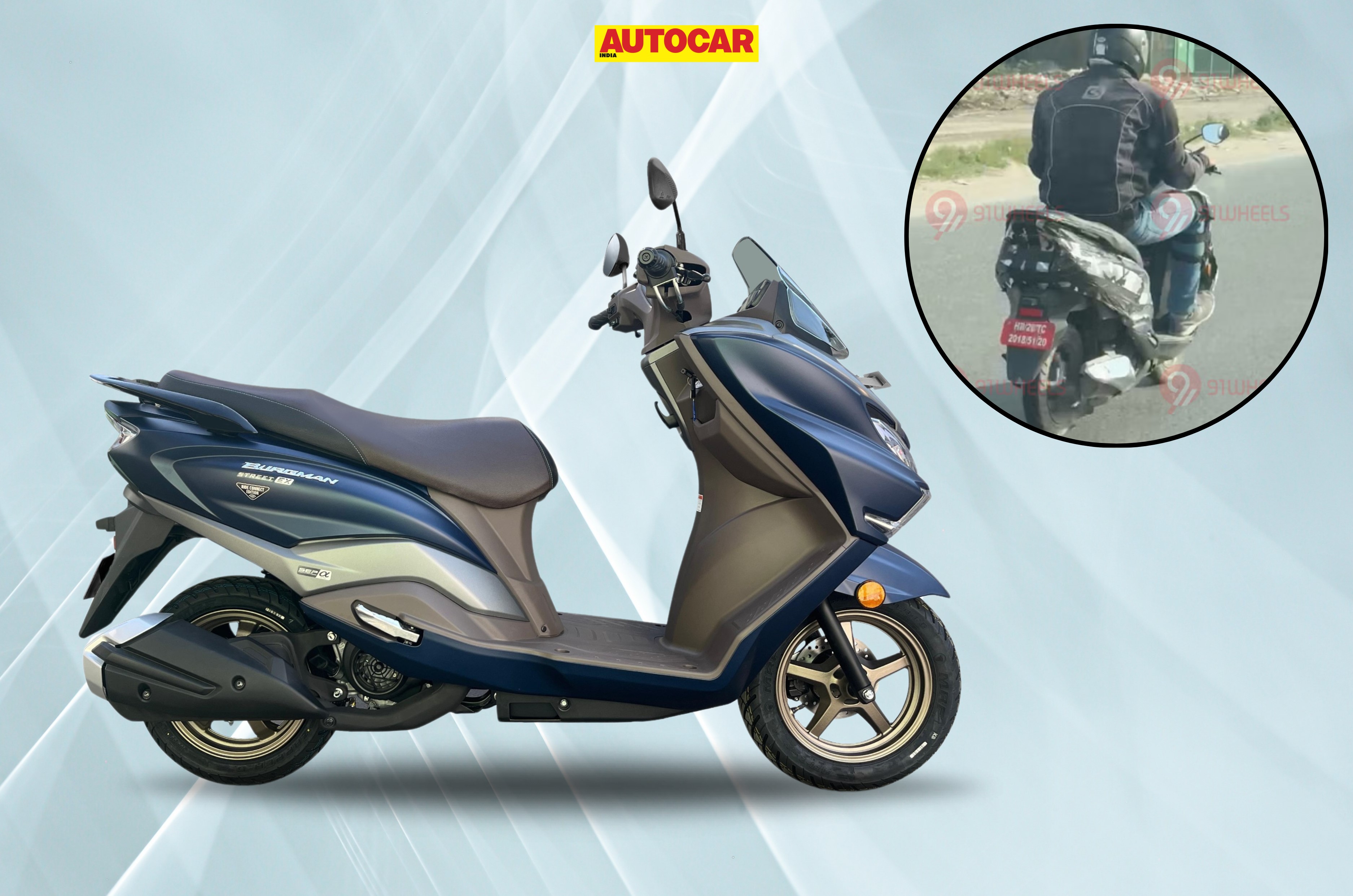 Updated Suzuki Burgman spotted testing for the first time