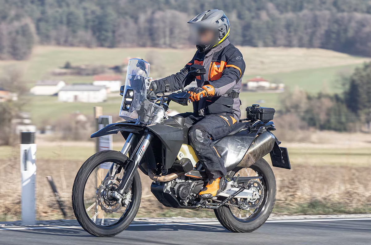 KTM 690 Rally spied overseas