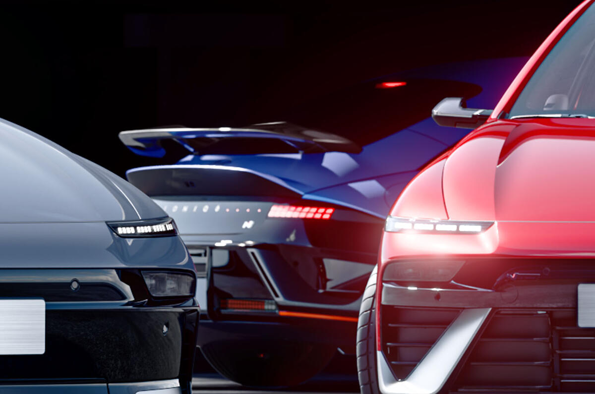 hyundai ioniq 6 N teaser hyundai ioniq 6 N teaser