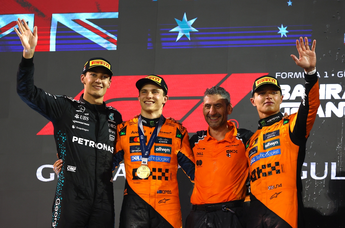 2025 F1 Bahrain GP podium
