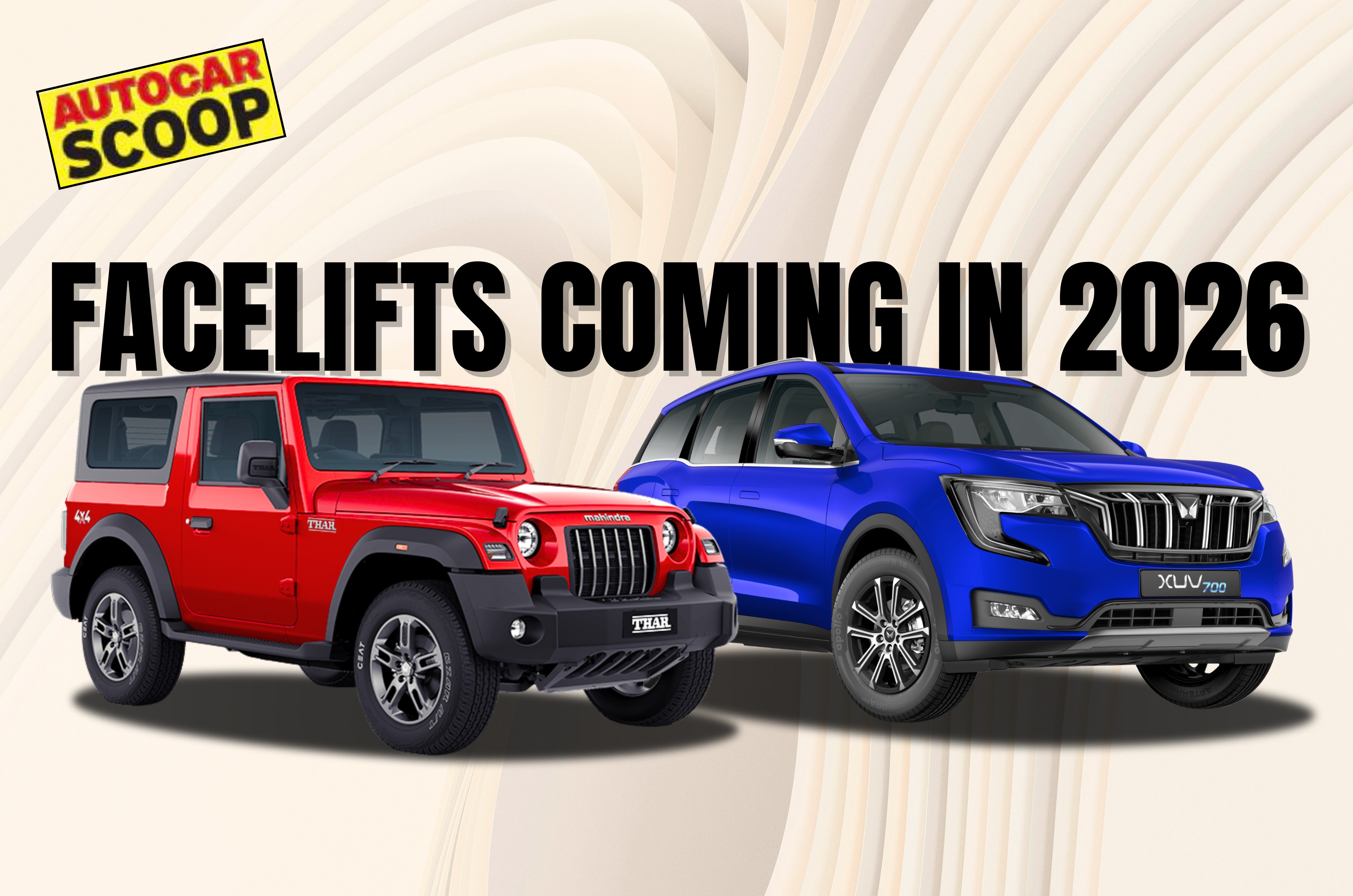 Mahindra Thar, XUV700 facelifts arriving next year