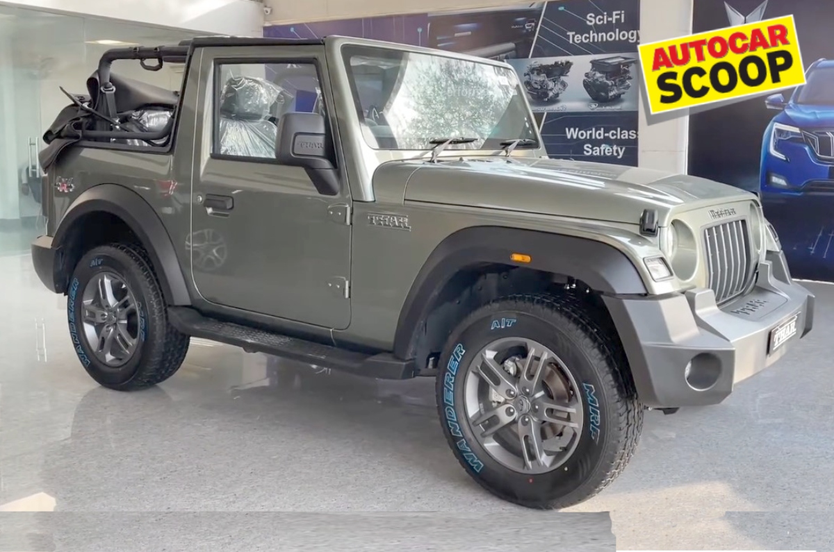 Mahindra Thar Convertible Top showroom