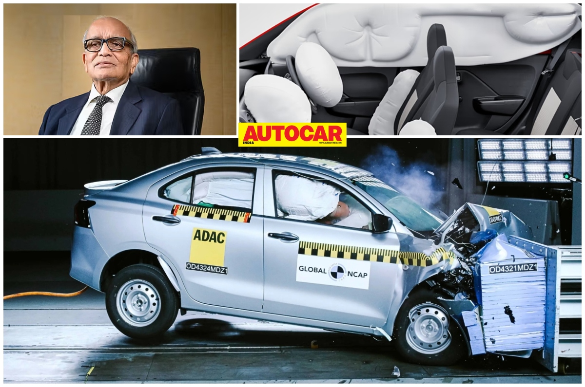 Maruti Alto k10 6 airbags with RC Bhargava inset and Dzire GNCAP