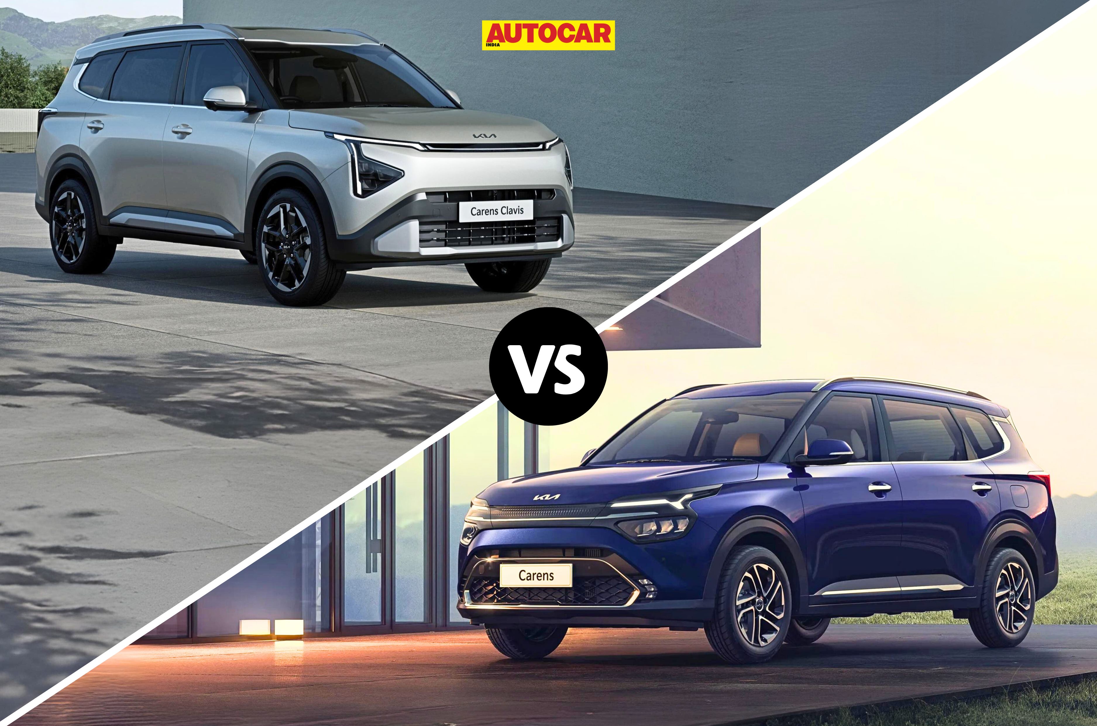 Kia Carens Clavis vs Carens