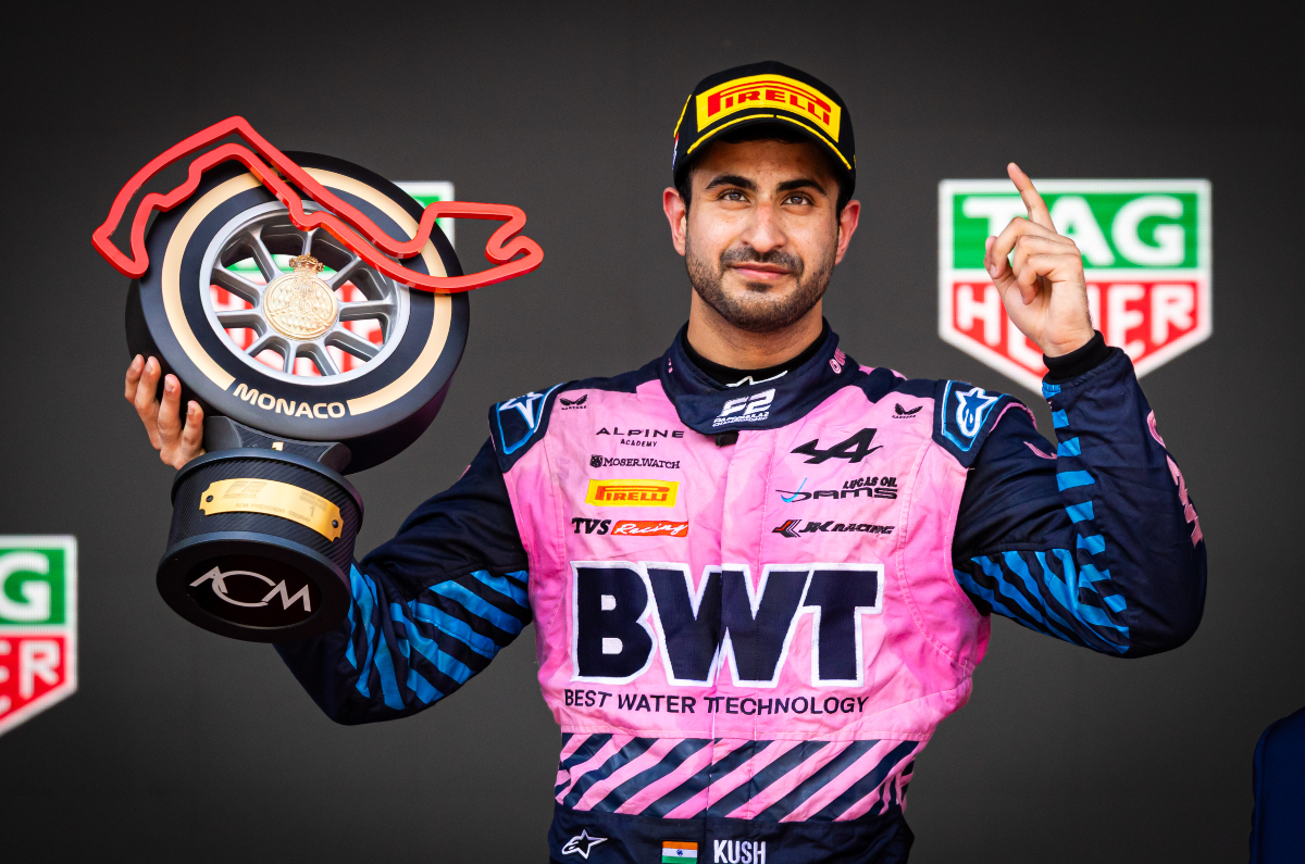 2025 F2 Monaco sprint race winner Kush Maini