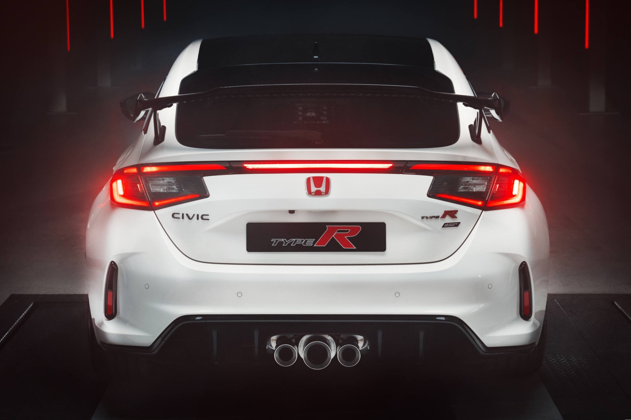 honda civic type r ultimate edition rear in studio