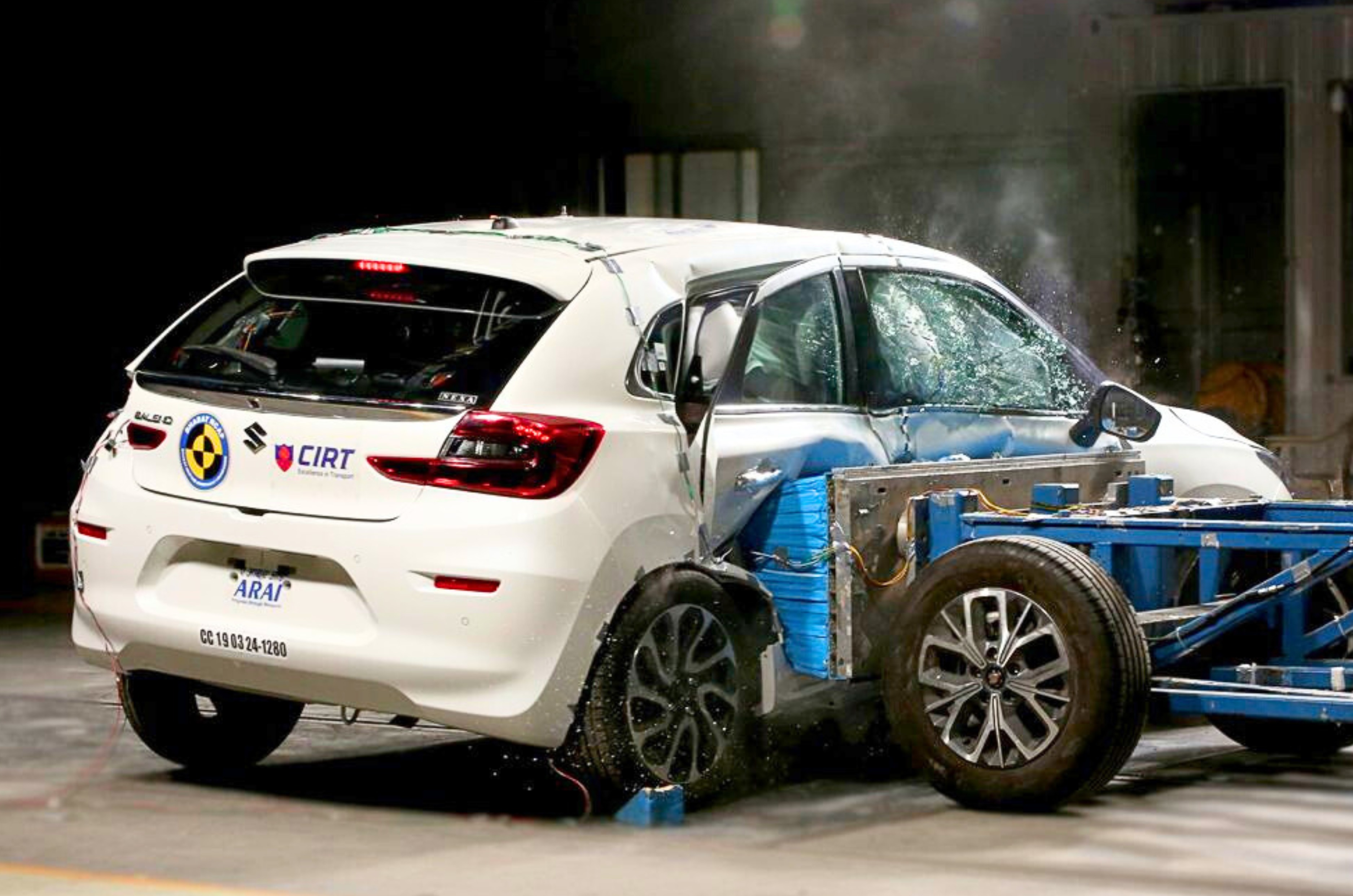 Maruti Baleno BNCAP side crash image