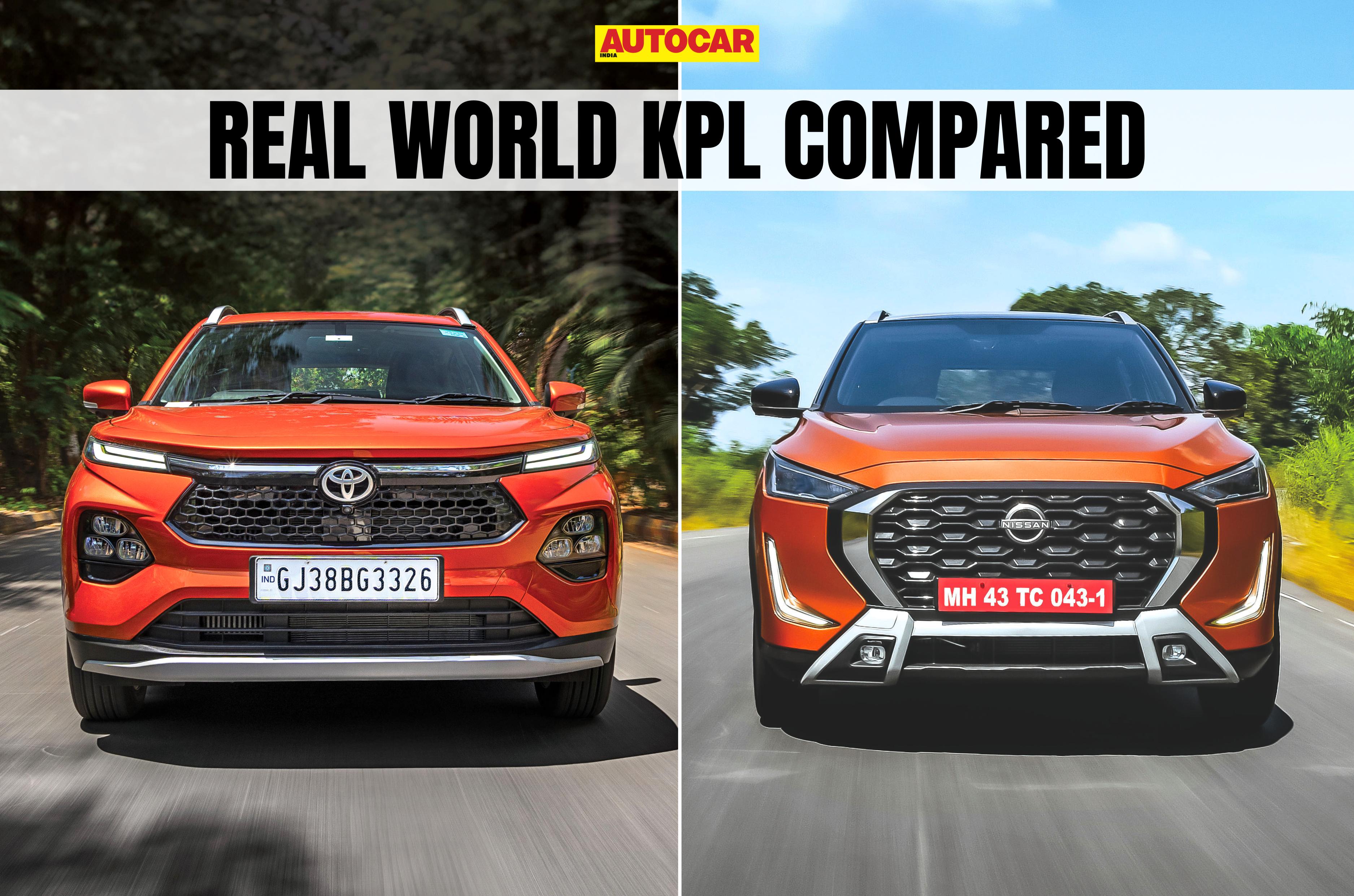 Nissan Magnite vs Toyota Taisor real world mileage test Nissan Magnite vs Toyota Taisor real world mileage test