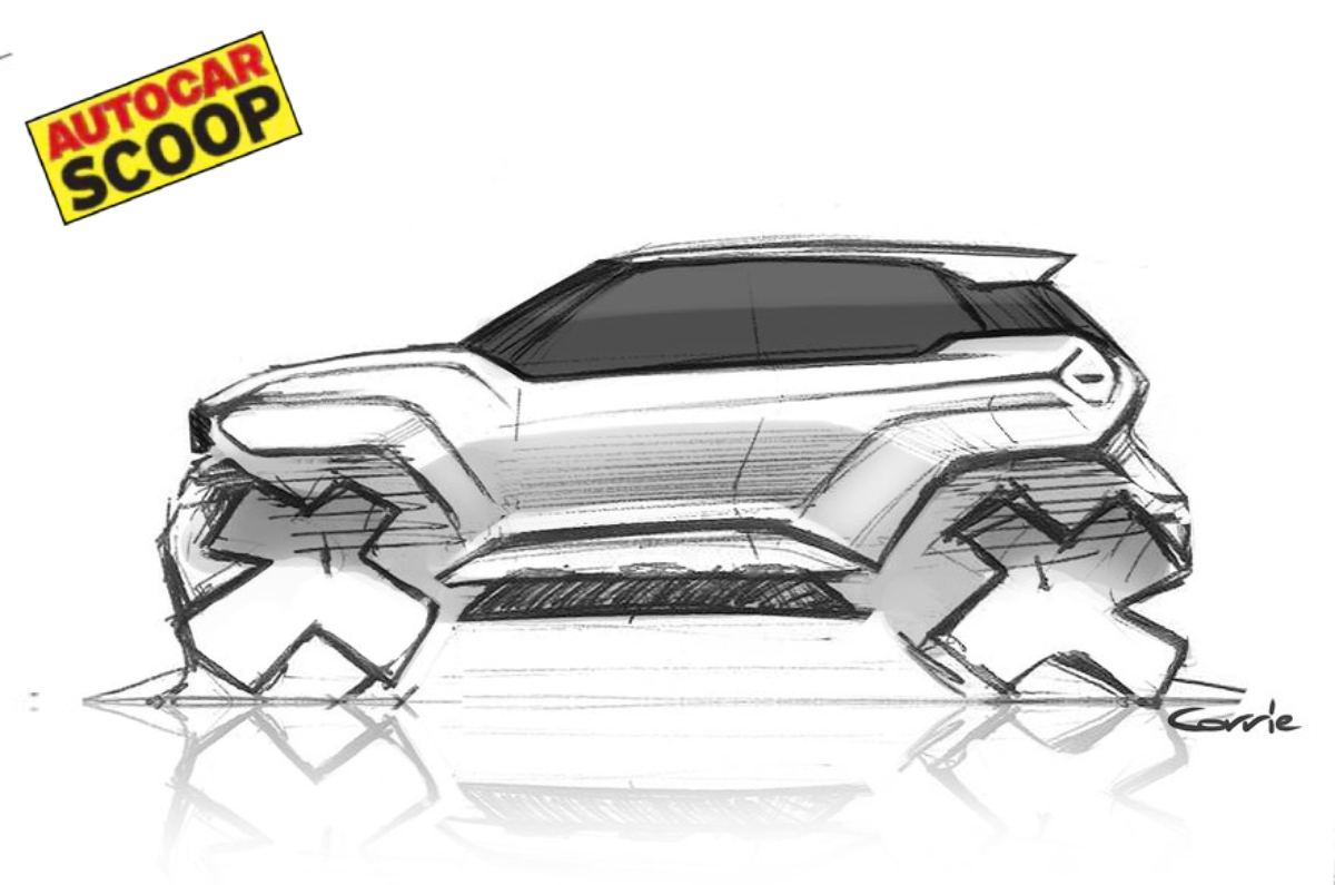 Tata Punch design sketch