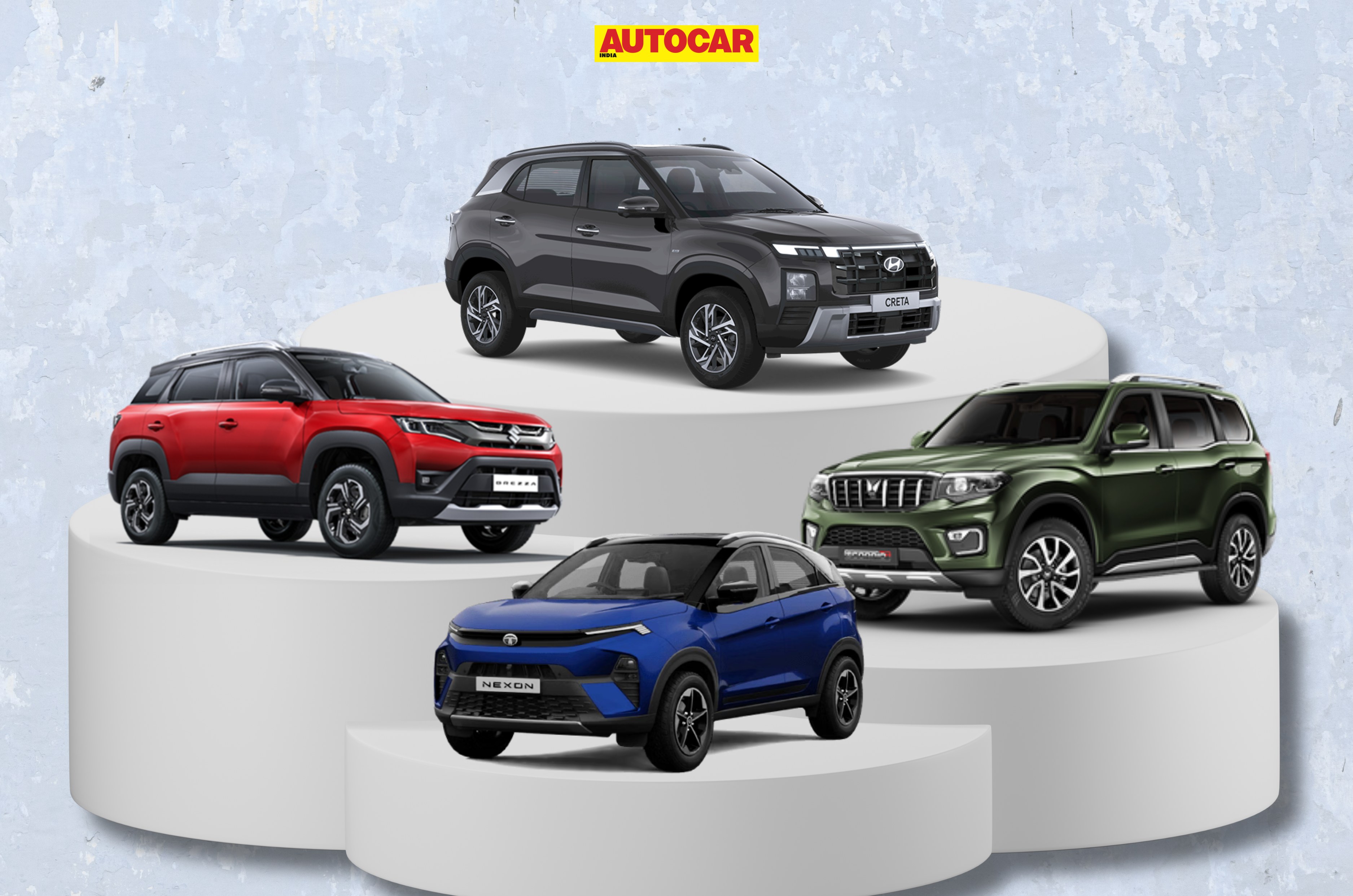 10 best-selling SUVs in Q1 FY2026: Creta leads Brezza, Scorpio and Nexon