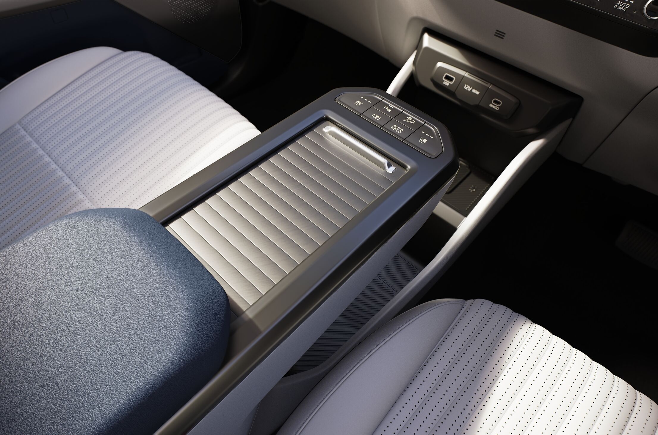 Kia Carens Clavis EV center console Kia Carens Clavis EV center console