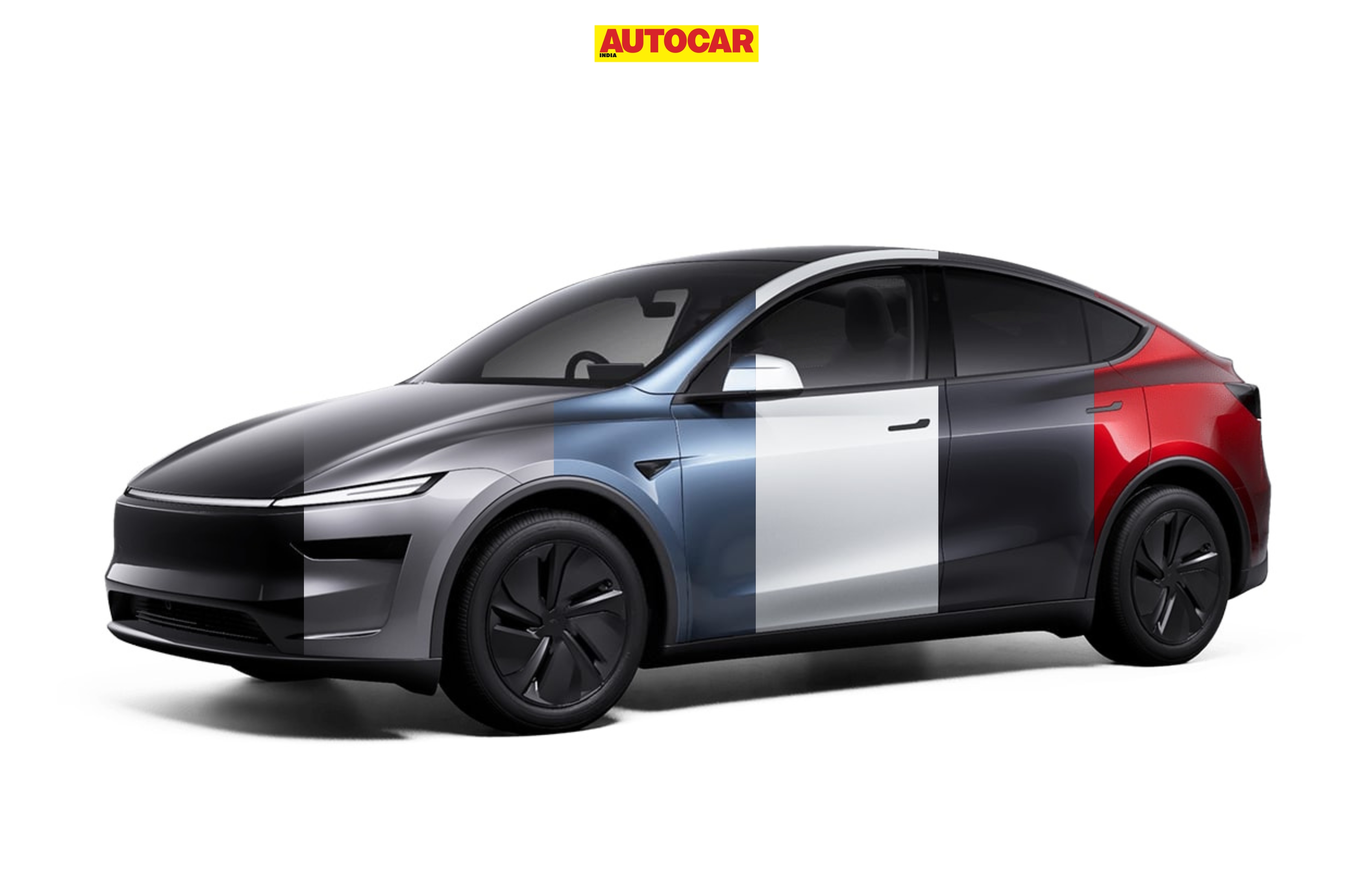 Tesla Model Y colour options for India spec model