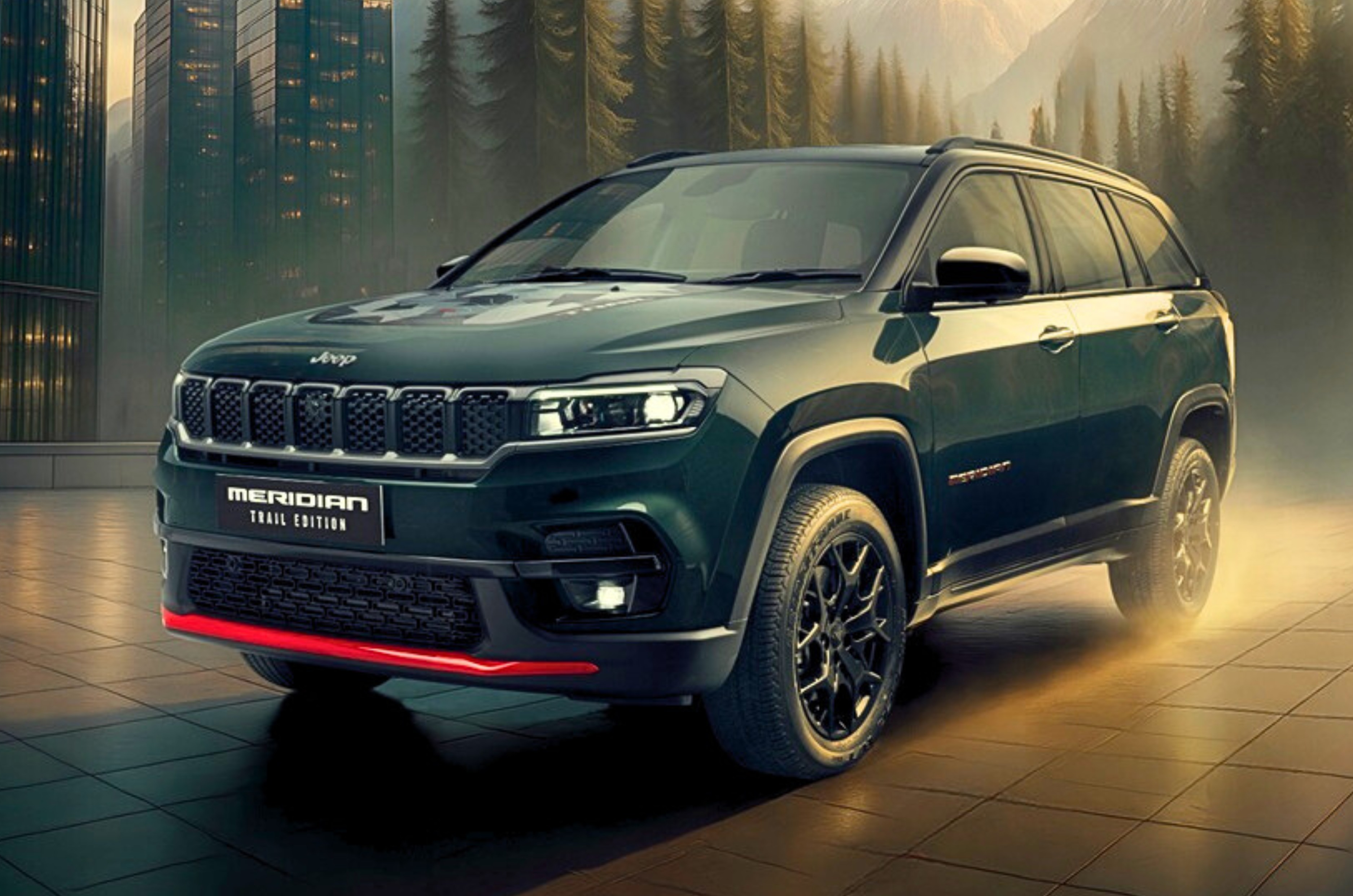 Jeep Meridian Trail Edition front Jeep Meridian Trail Edition front