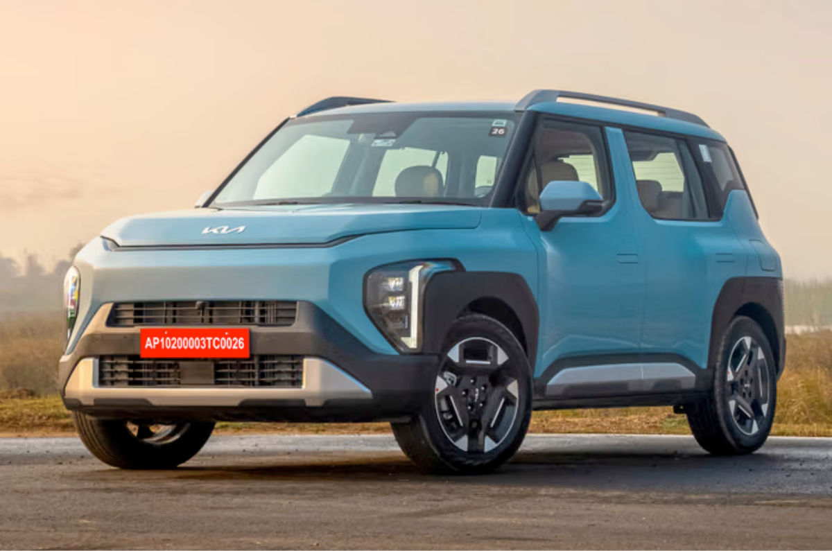 Kia Syros exterior blue colour