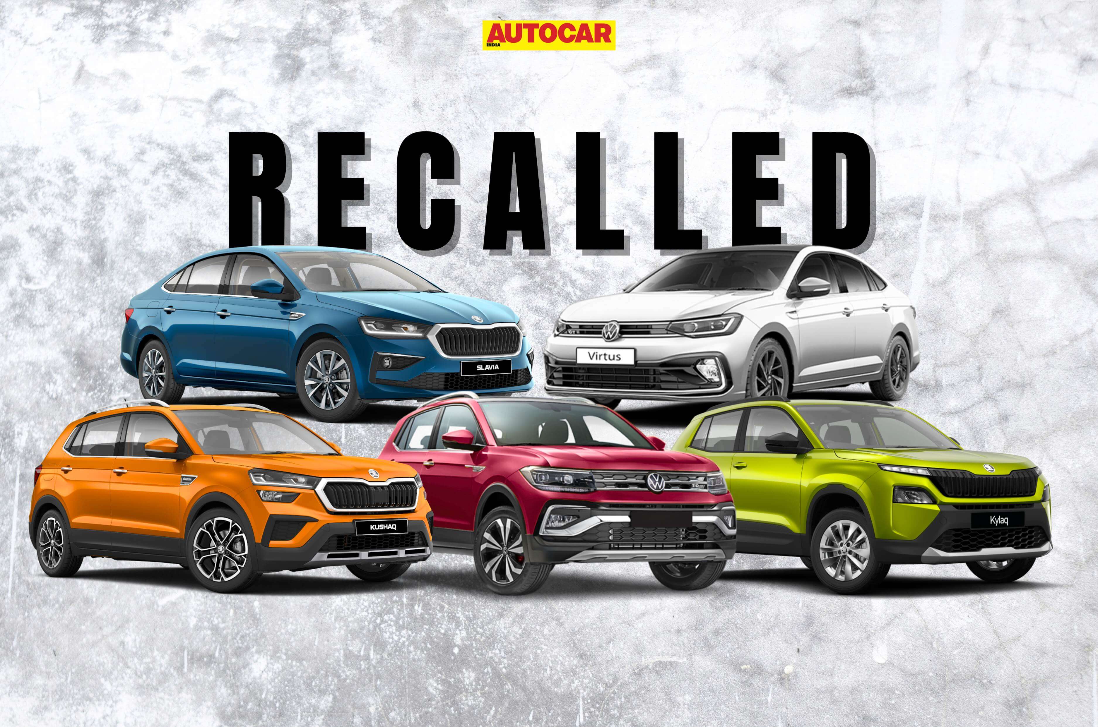 Skoda and VW recall Kylaq, Slavia, Kushaq, Virtus, Taigun for seatbelt issue again