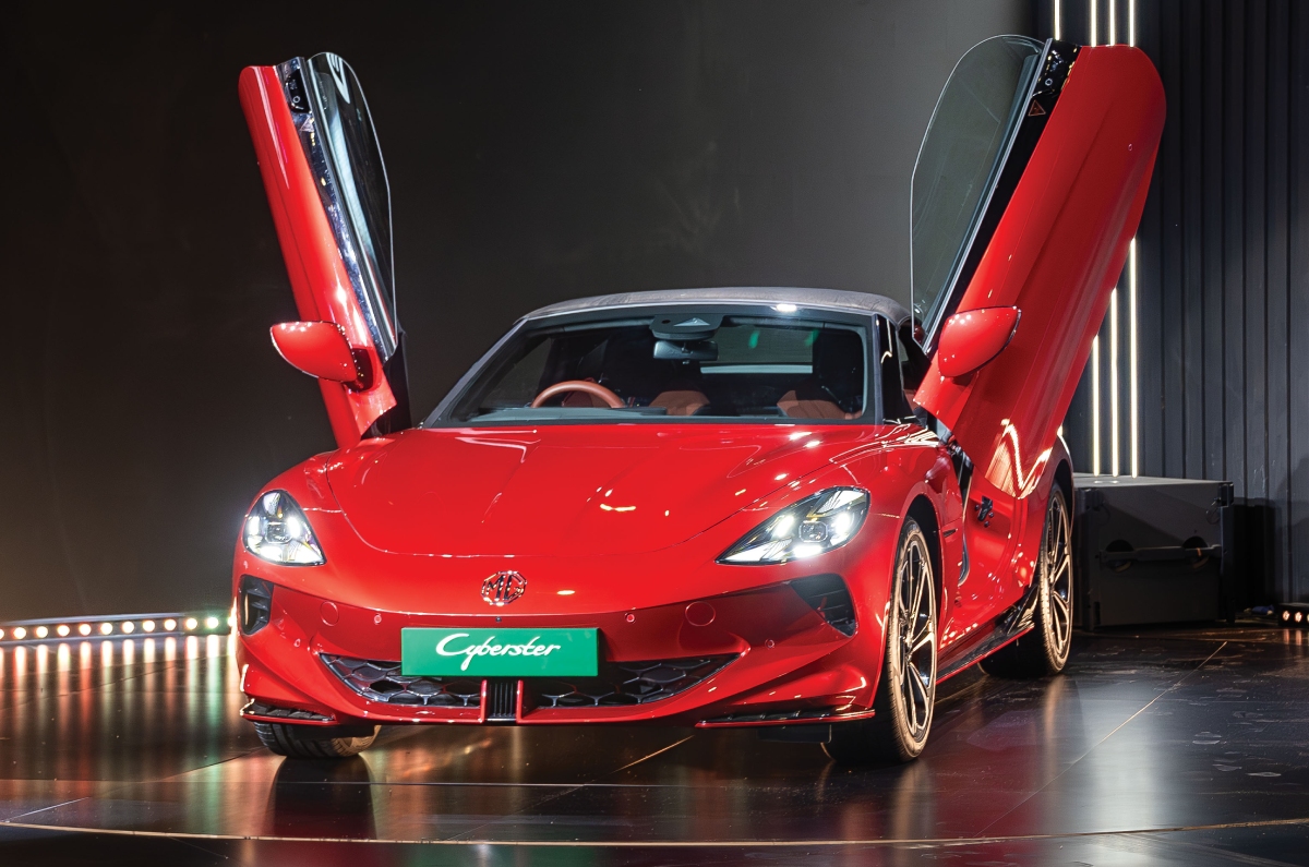 MG Cyberster Auto Expo 2025 India debut