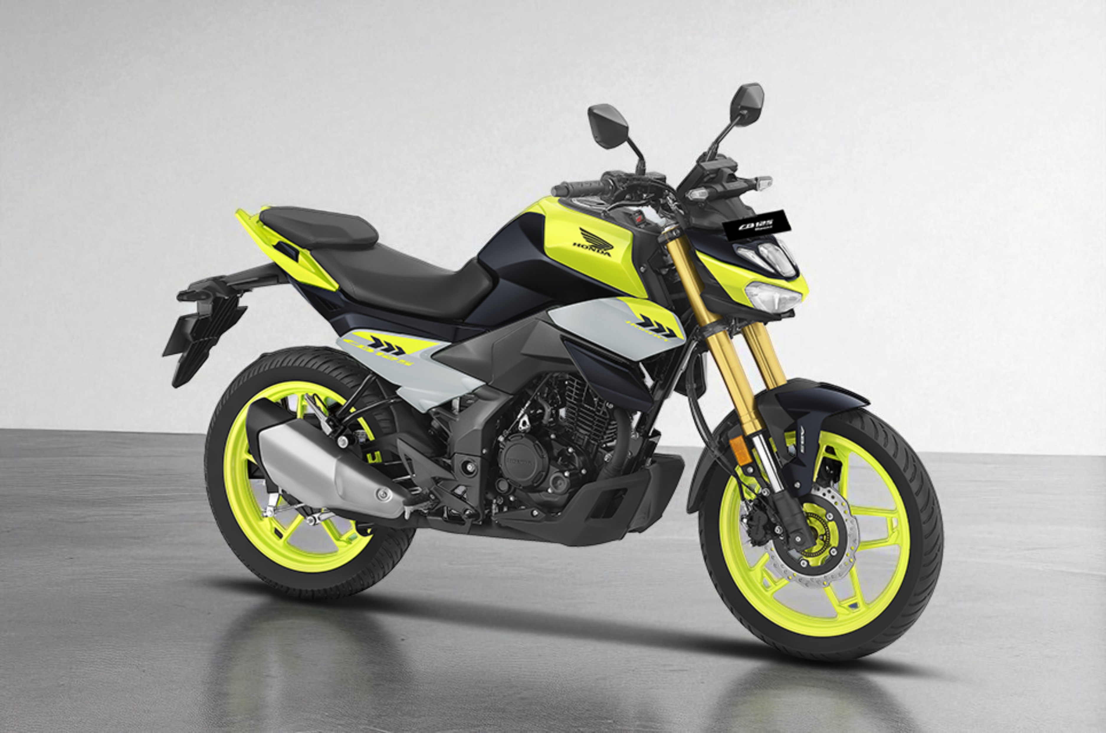 Honda CB125 Hornet right side profile static in studio