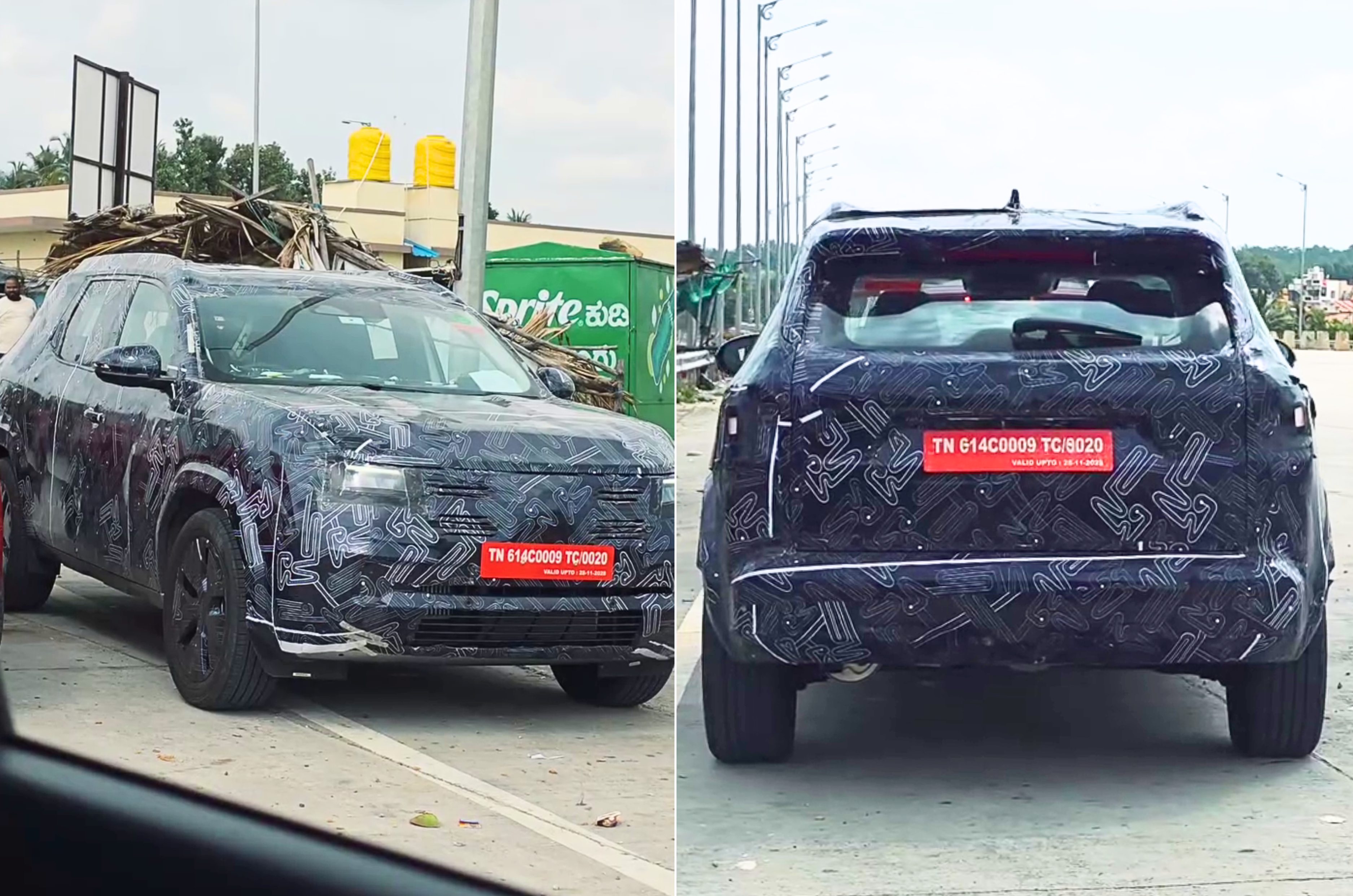 New Nissan SUV spied front and rear