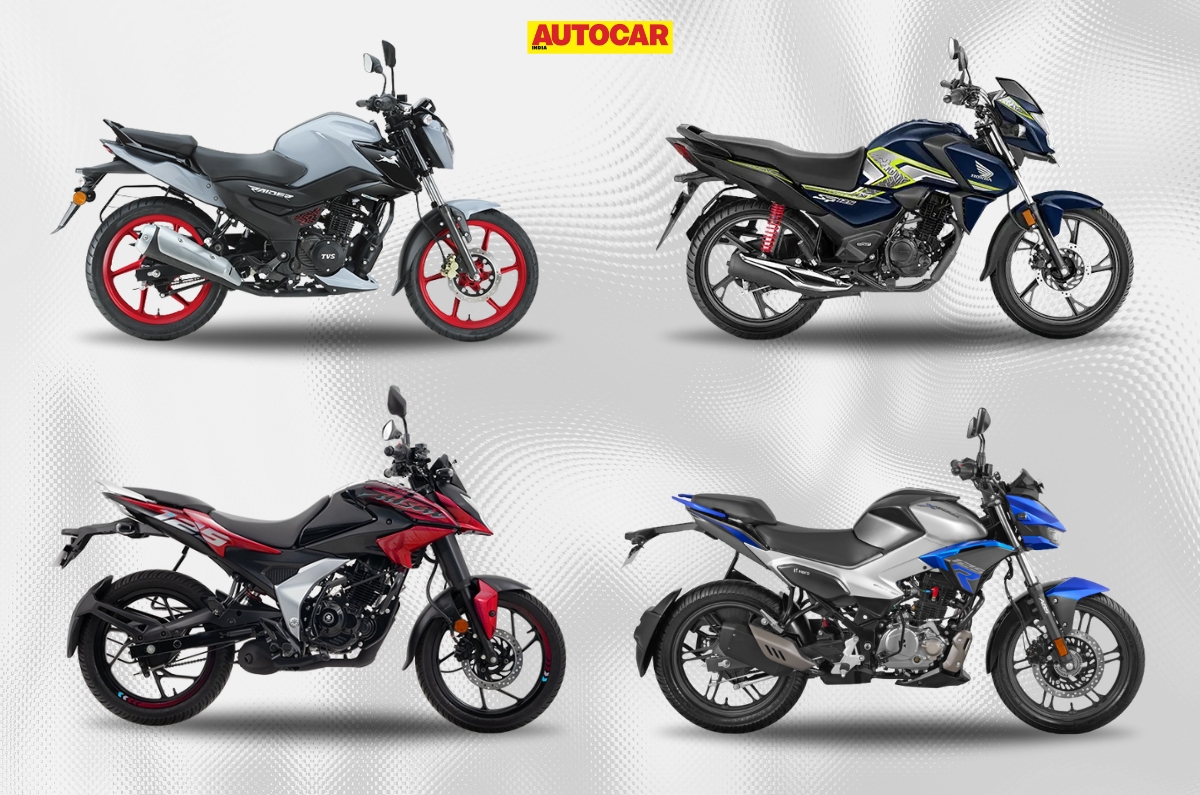 Collage of the 5 most powerful 125cc bikes under Rs 1 lakh in India