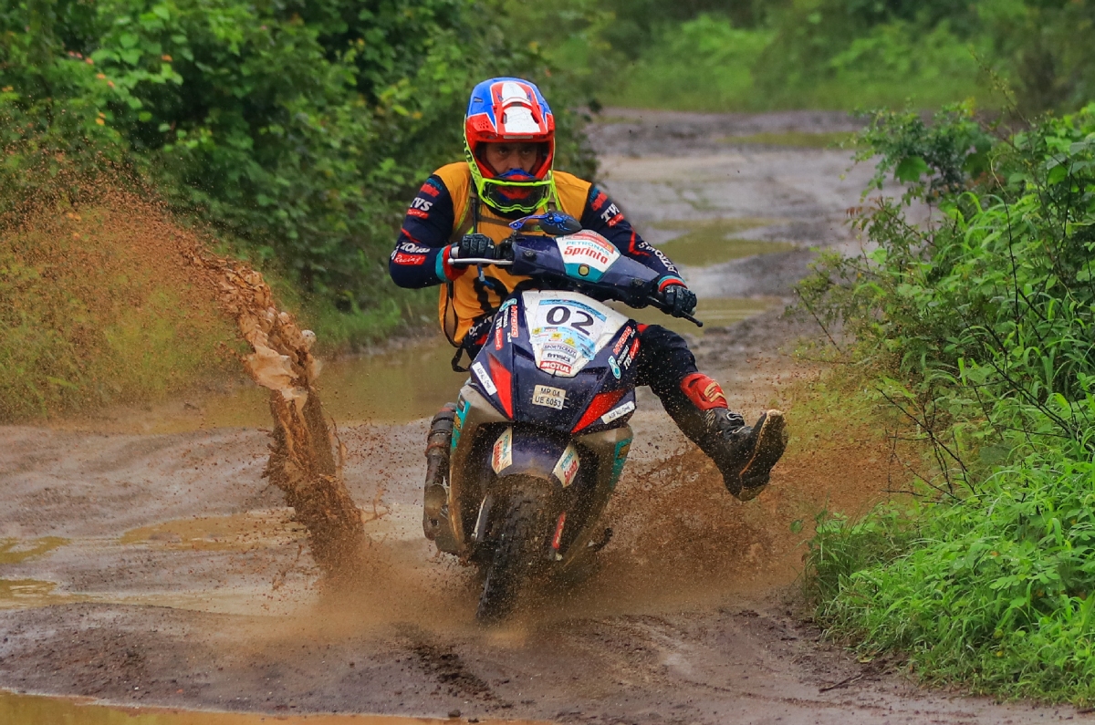 2025 TVS Monsoon Scooter Rally winner Syed Asif Ali.