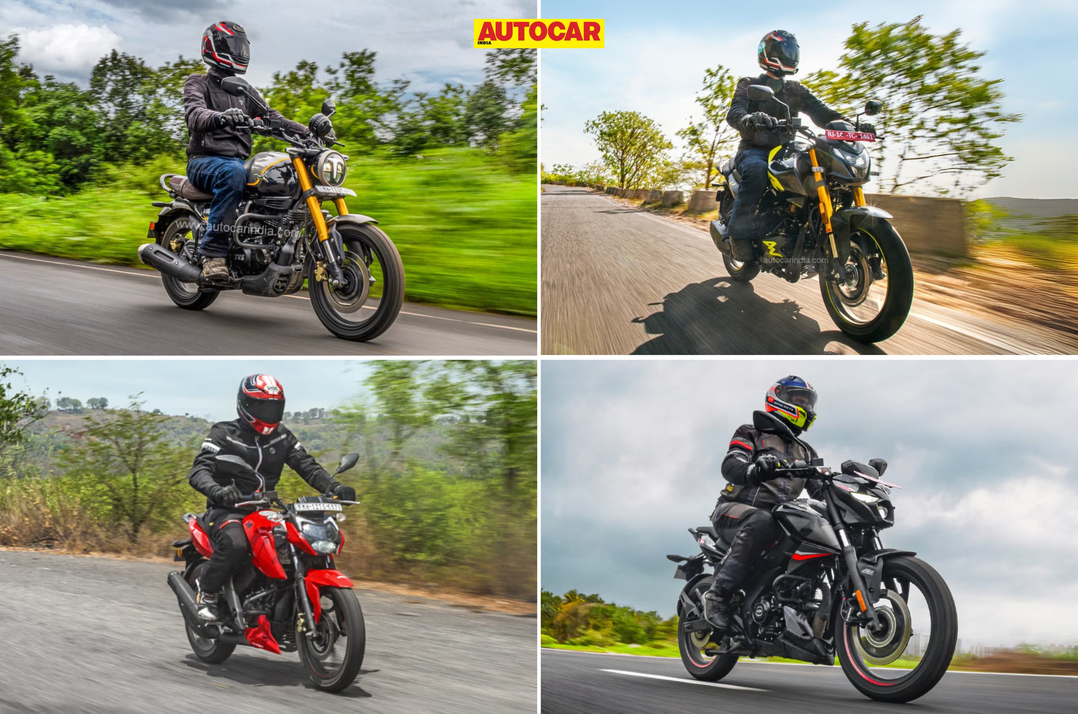 5 most affordable bikes with a USD fork in India