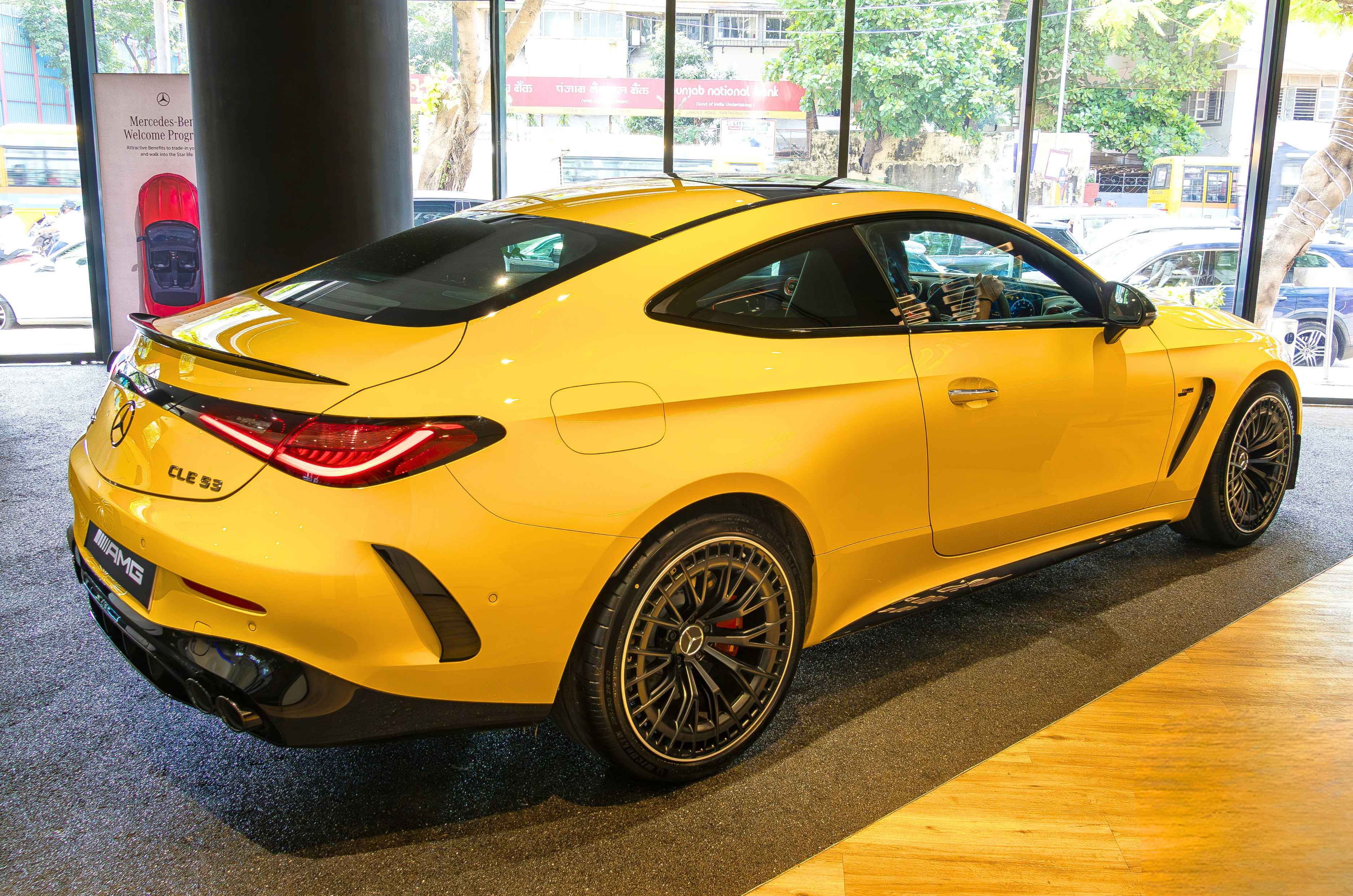 Mercedes-AMG CLE 53 Coupe rear quarter static 